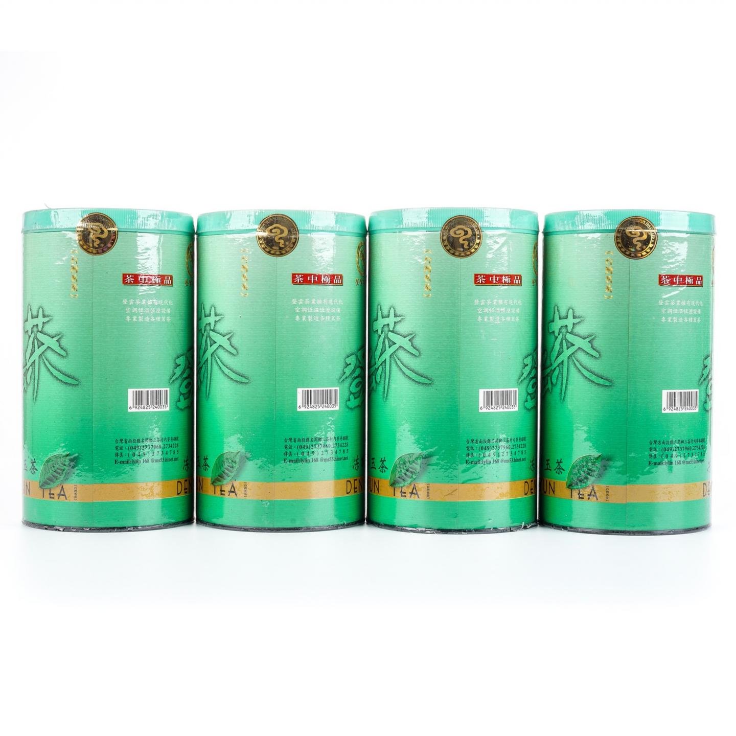 2002年 南投县华山茶厂 冻顶乌龙(绿罐) 4罐组*250g 干仓