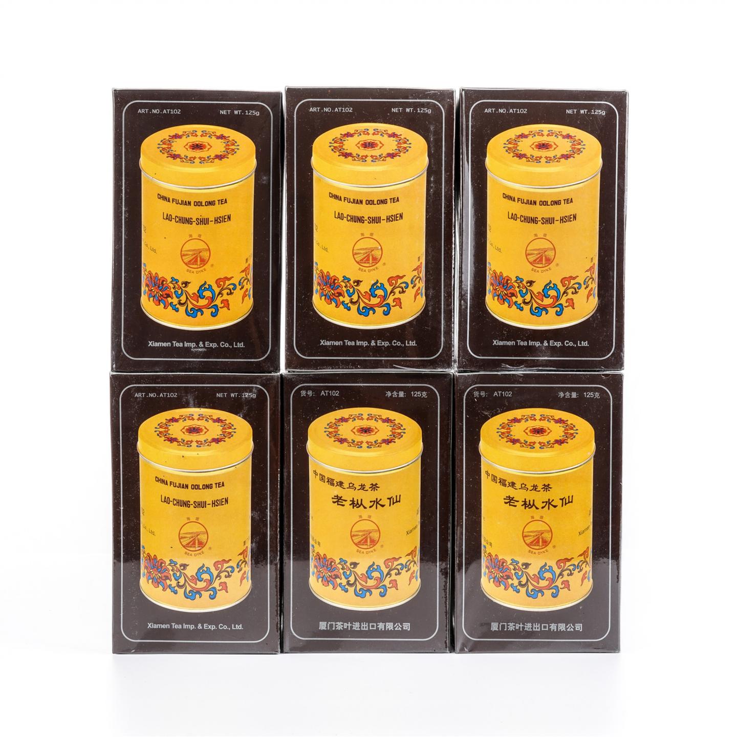 2013年 厦门茶叶进出口有限公司 老枞水仙 6盒组*125g 干仓