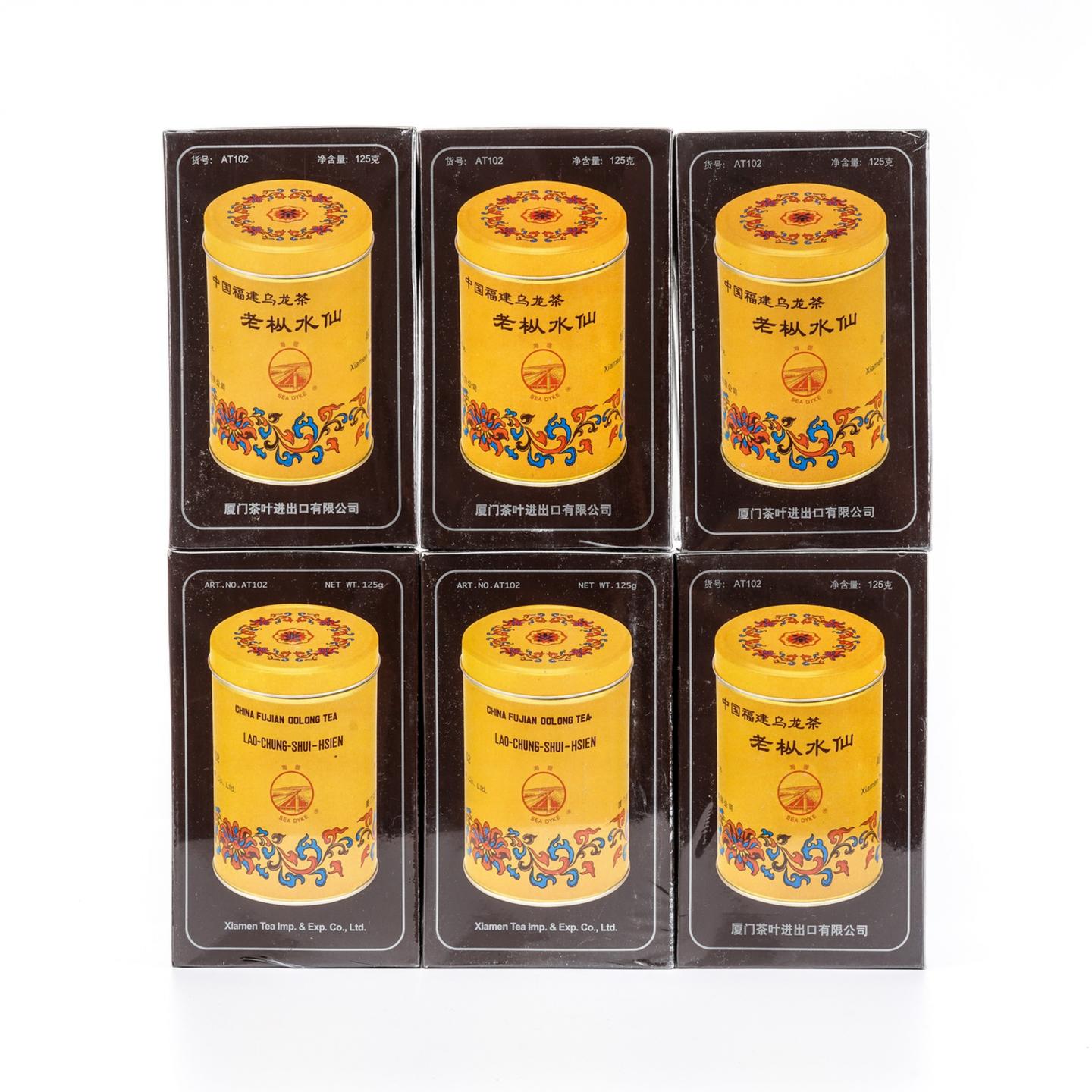 2013年 厦门茶叶进出口有限公司 老枞水仙 6盒组*125g 干仓