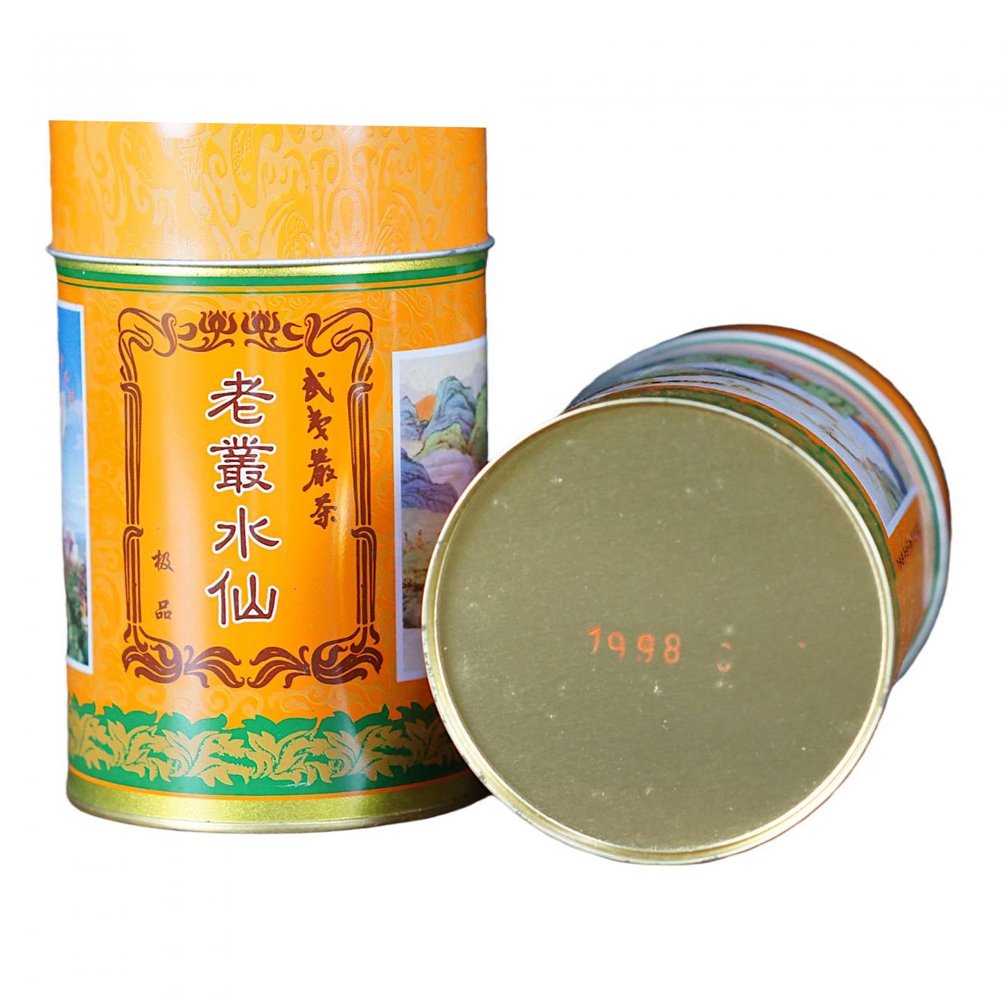 1998年 武夷山市九曲茶厂 原箱建县一千周年纪念 老枞水仙 两罐*125克 干仓