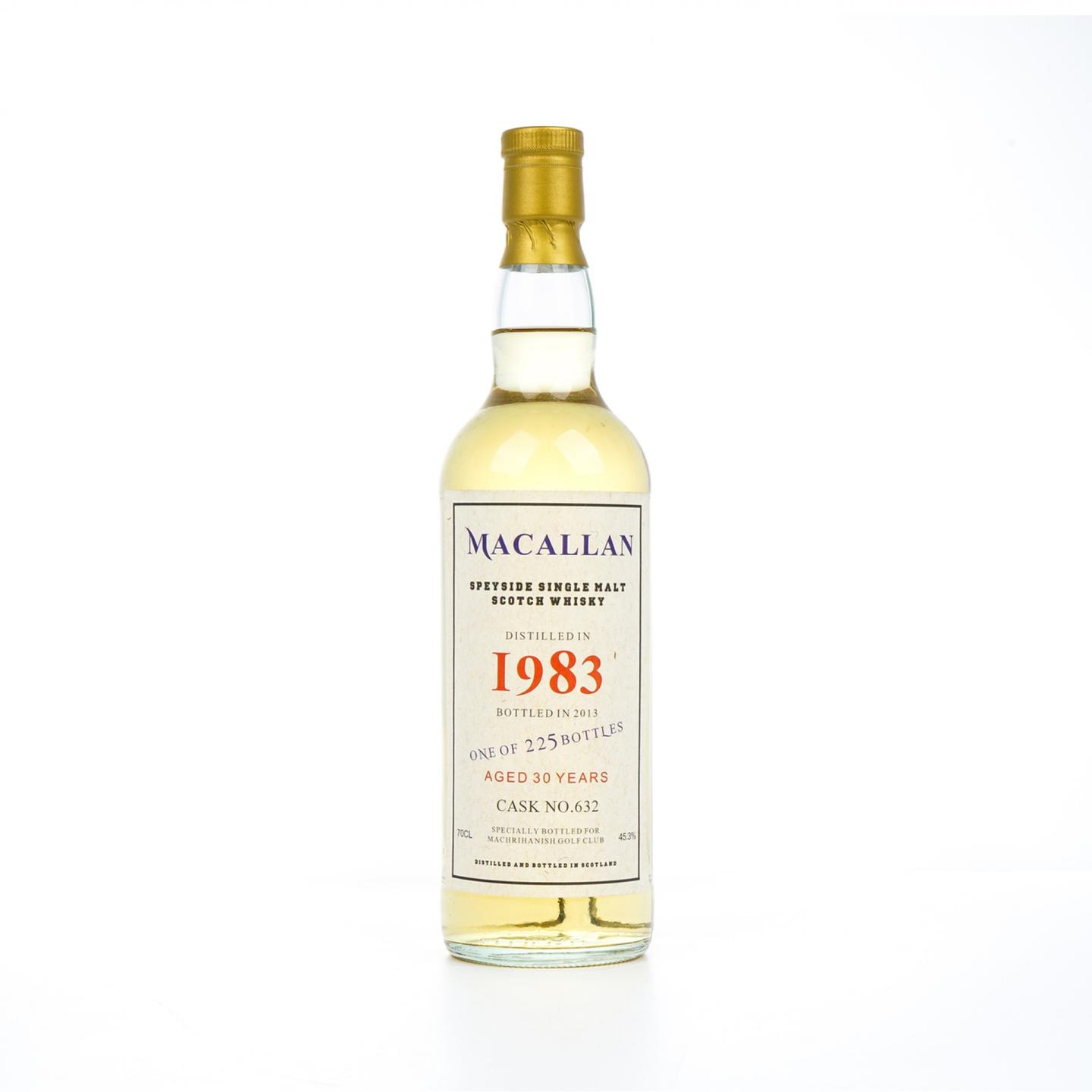 秘密斯佩塞 30年 1983-2013 Machrihanish高尔夫俱乐部 桶号#632