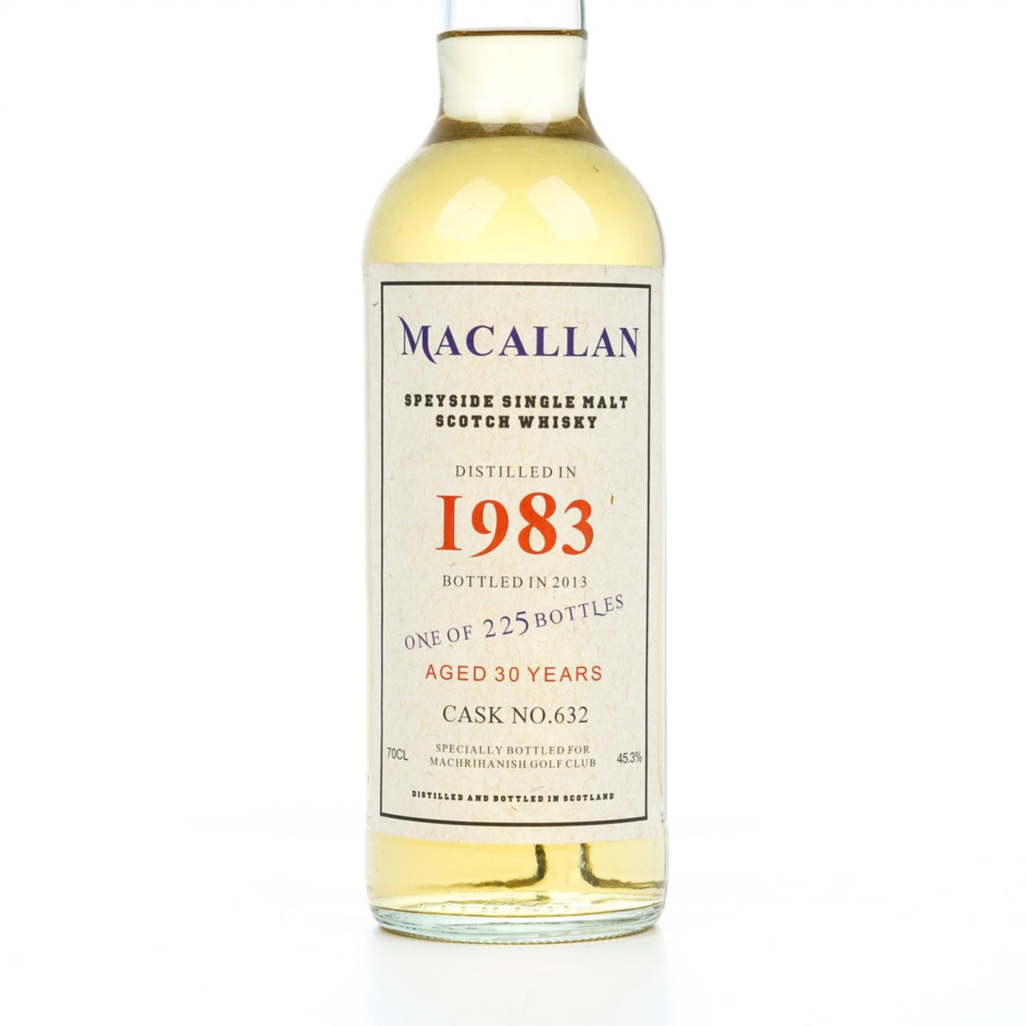 秘密斯佩塞 30年 1983-2013 Machrihanish高尔夫俱乐部 桶号#632
