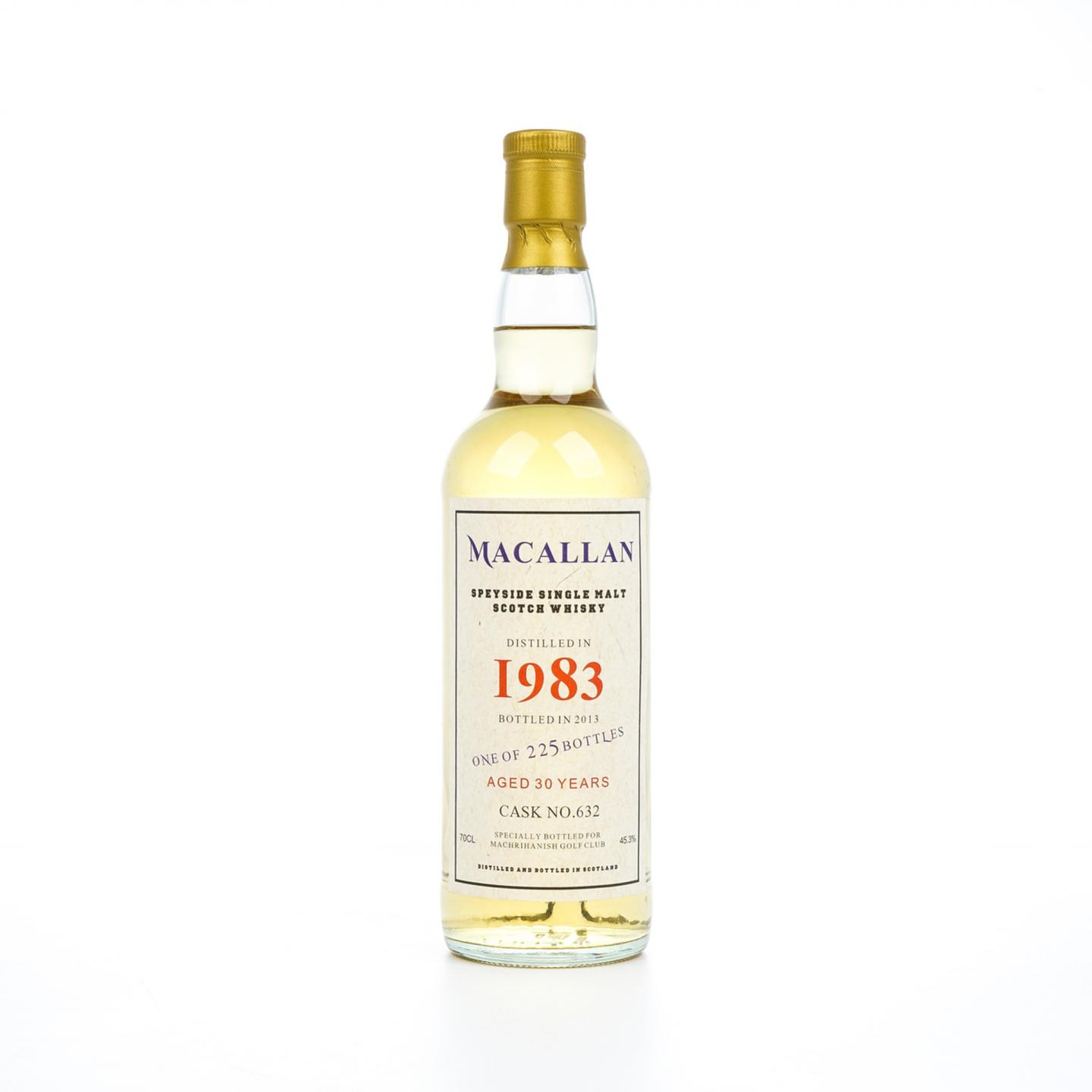 秘密斯佩塞 30年 1983-2013 Machrihanish高尔夫俱乐部 桶号#632 45.3%