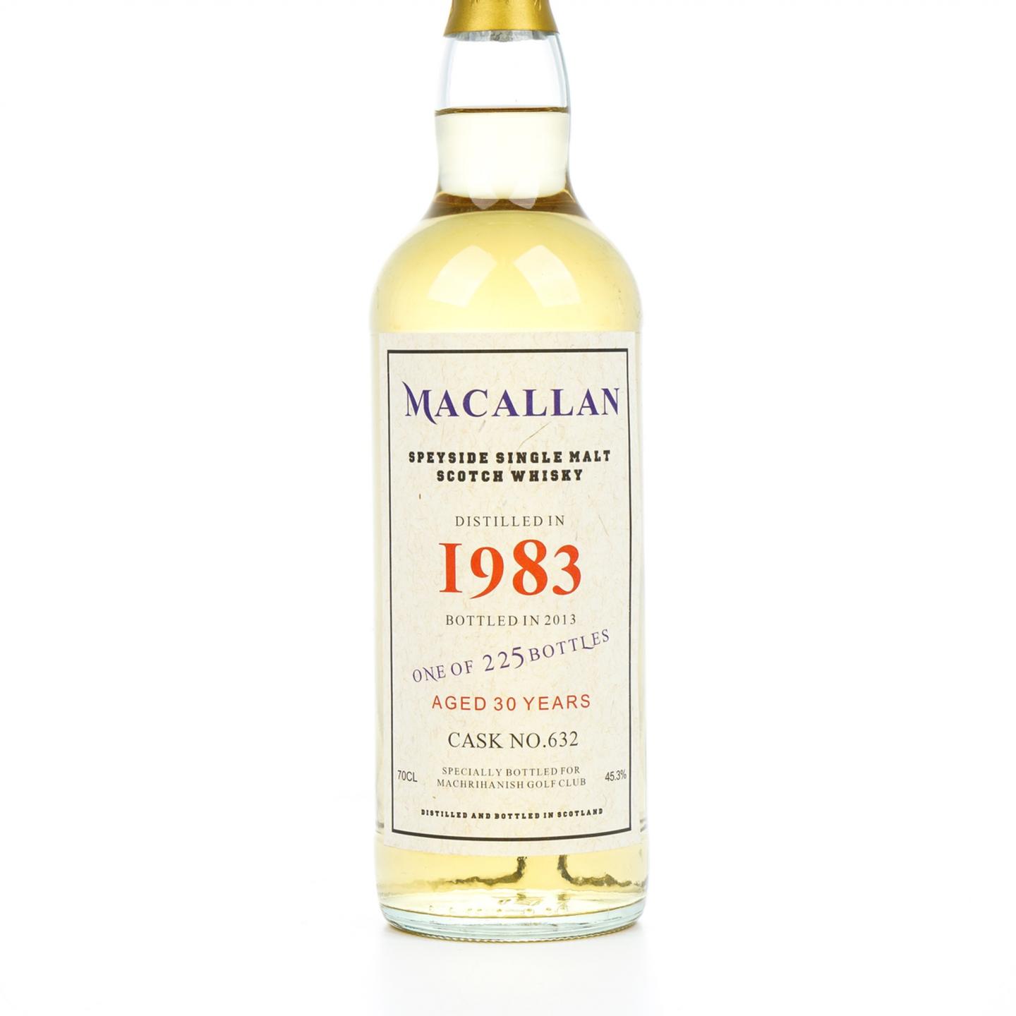 秘密斯佩塞 30年 1983-2013 Machrihanish高尔夫俱乐部 桶号#632 45.3%