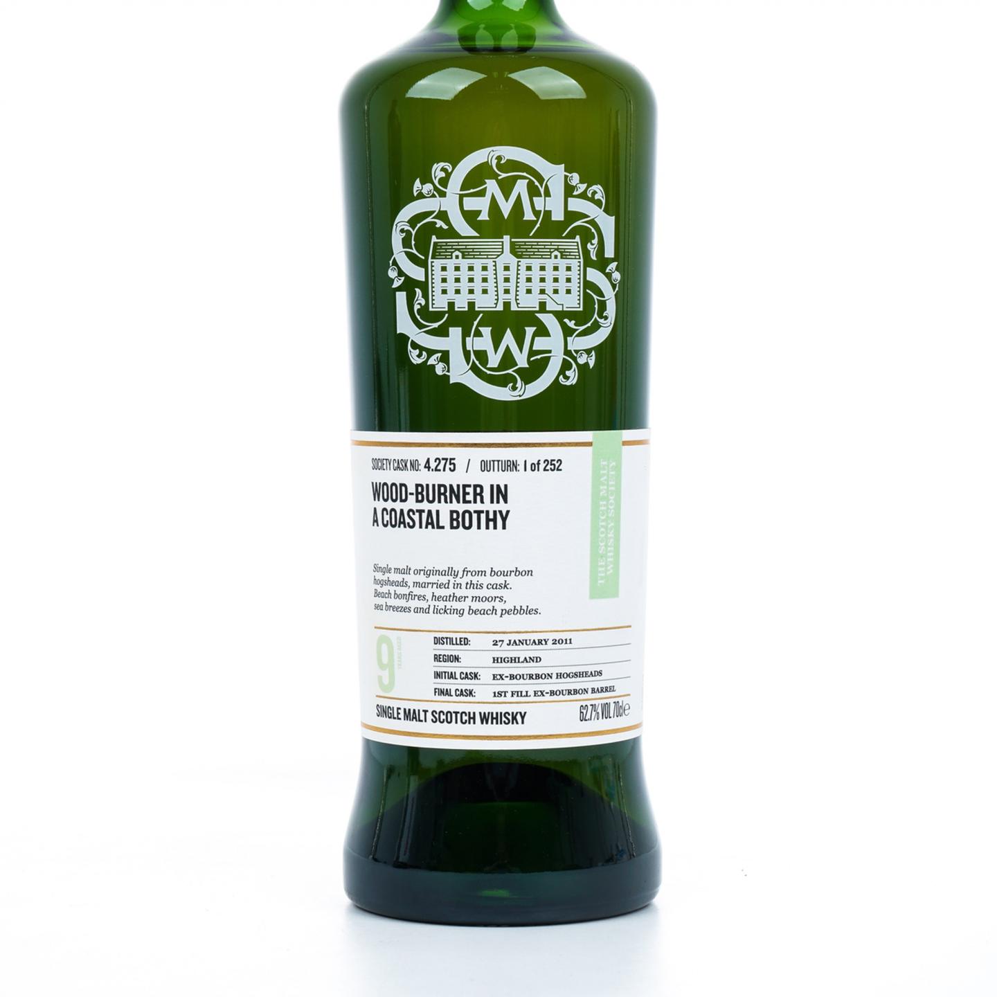 SMWS 4.275 高原骑士 9年 2011