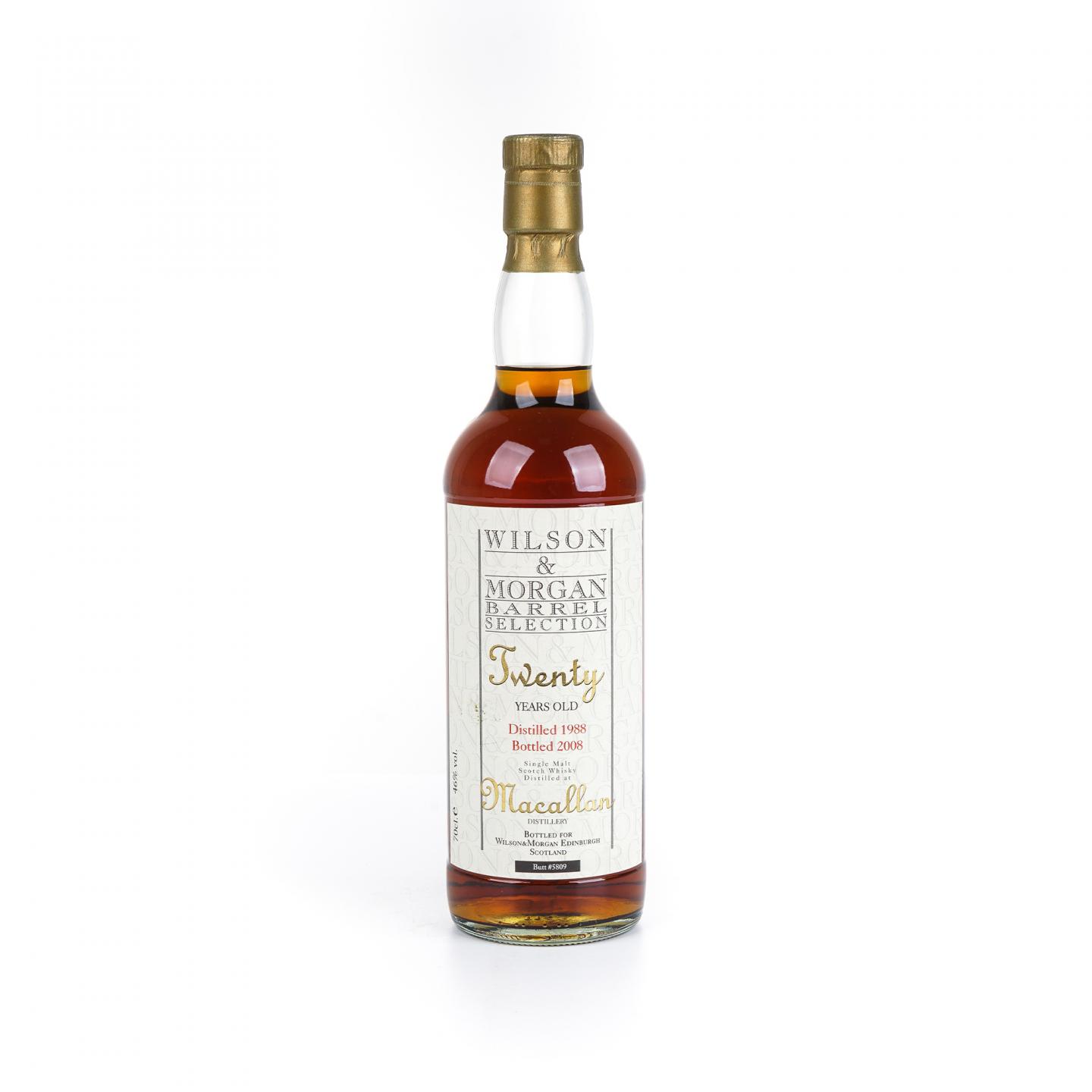 麦卡伦 20年 1988-2008 单桶#5809 Wilson & Morgan