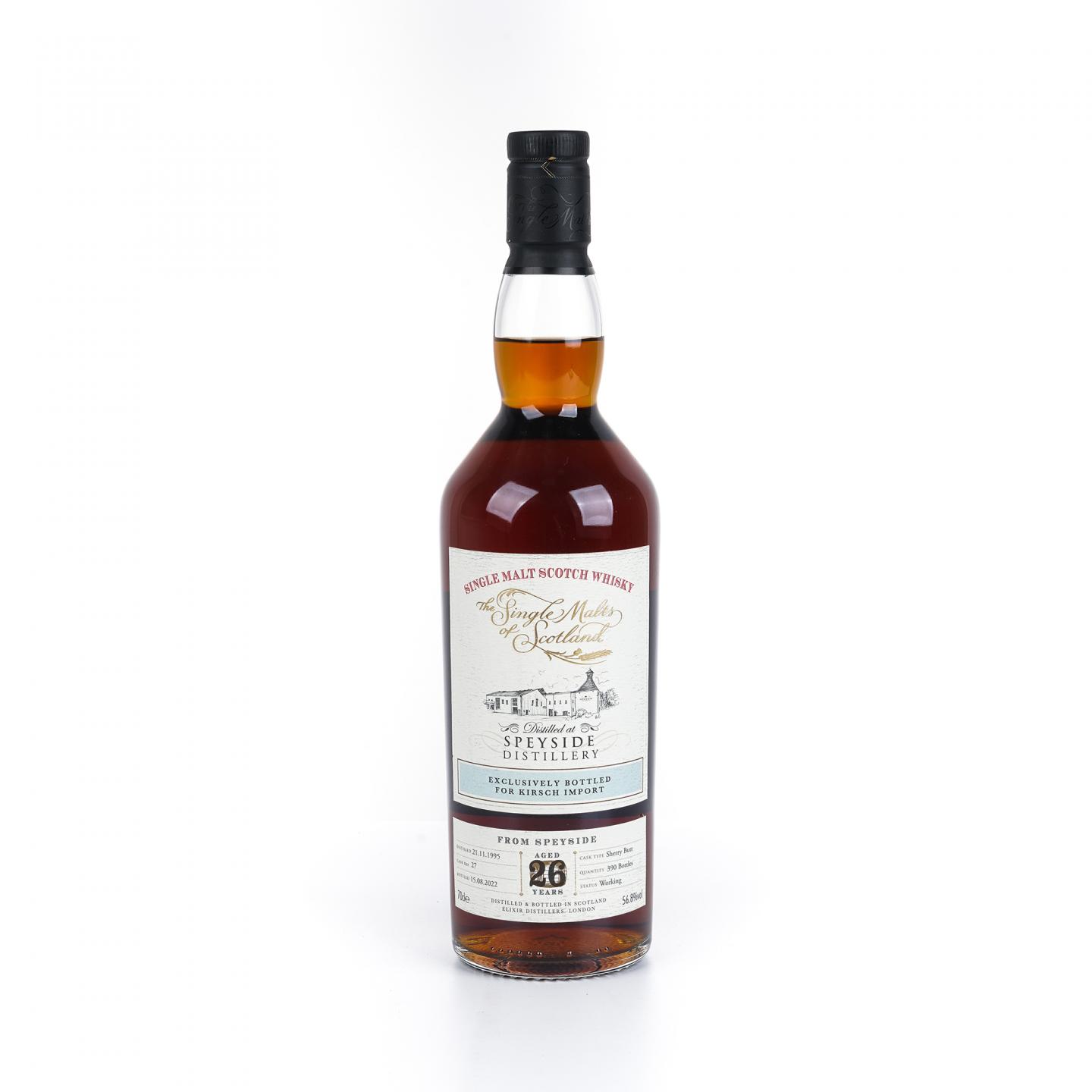 斯佩塞酒厂 26年 1995-2022 雪莉桶 Elixir Distillers