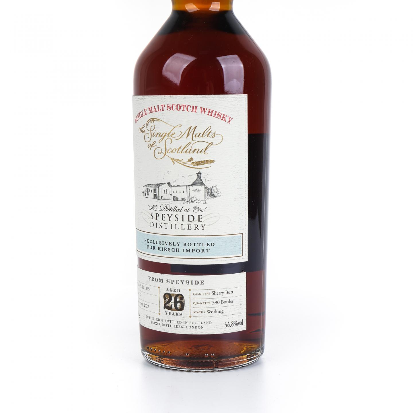 斯佩塞酒厂 26年 1995-2022 雪莉桶 Elixir Distillers