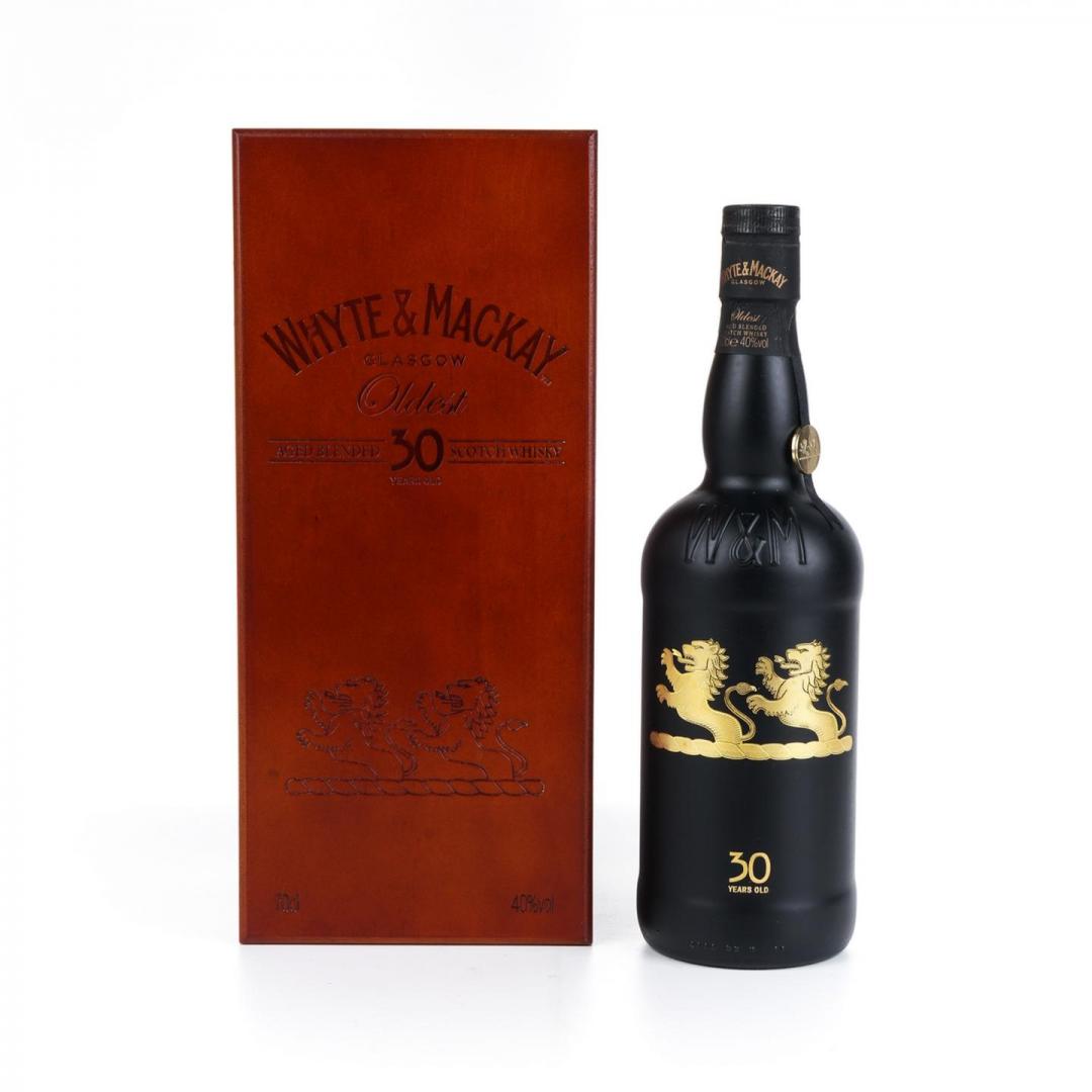 【大摩30+】80-90年代 Whyte & Mackay怀特马凯 双狮30年雪莉桶调和威士忌 40% 700ml