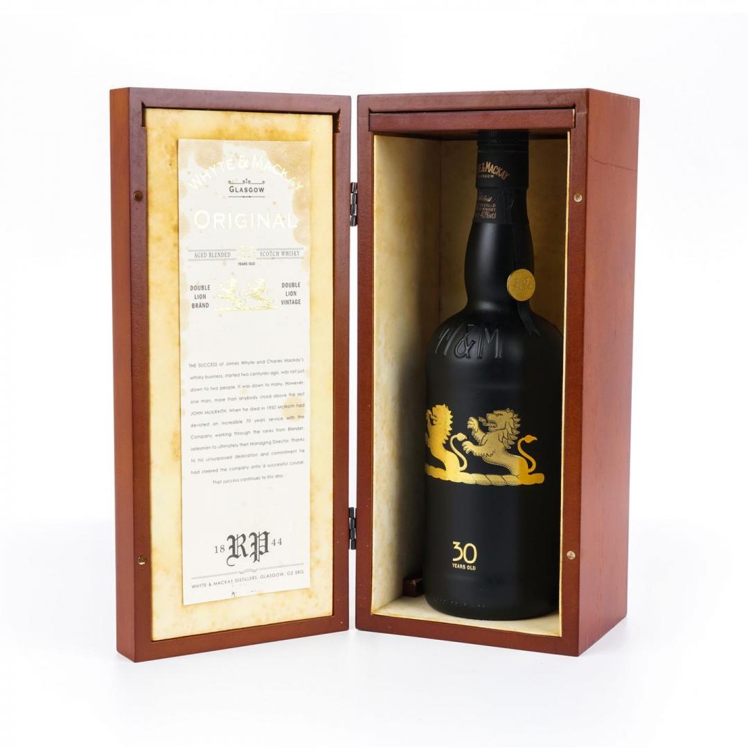 【大摩30+】80-90年代 Whyte & Mackay怀特马凯 双狮30年雪莉桶调和威士忌 40% 700ml