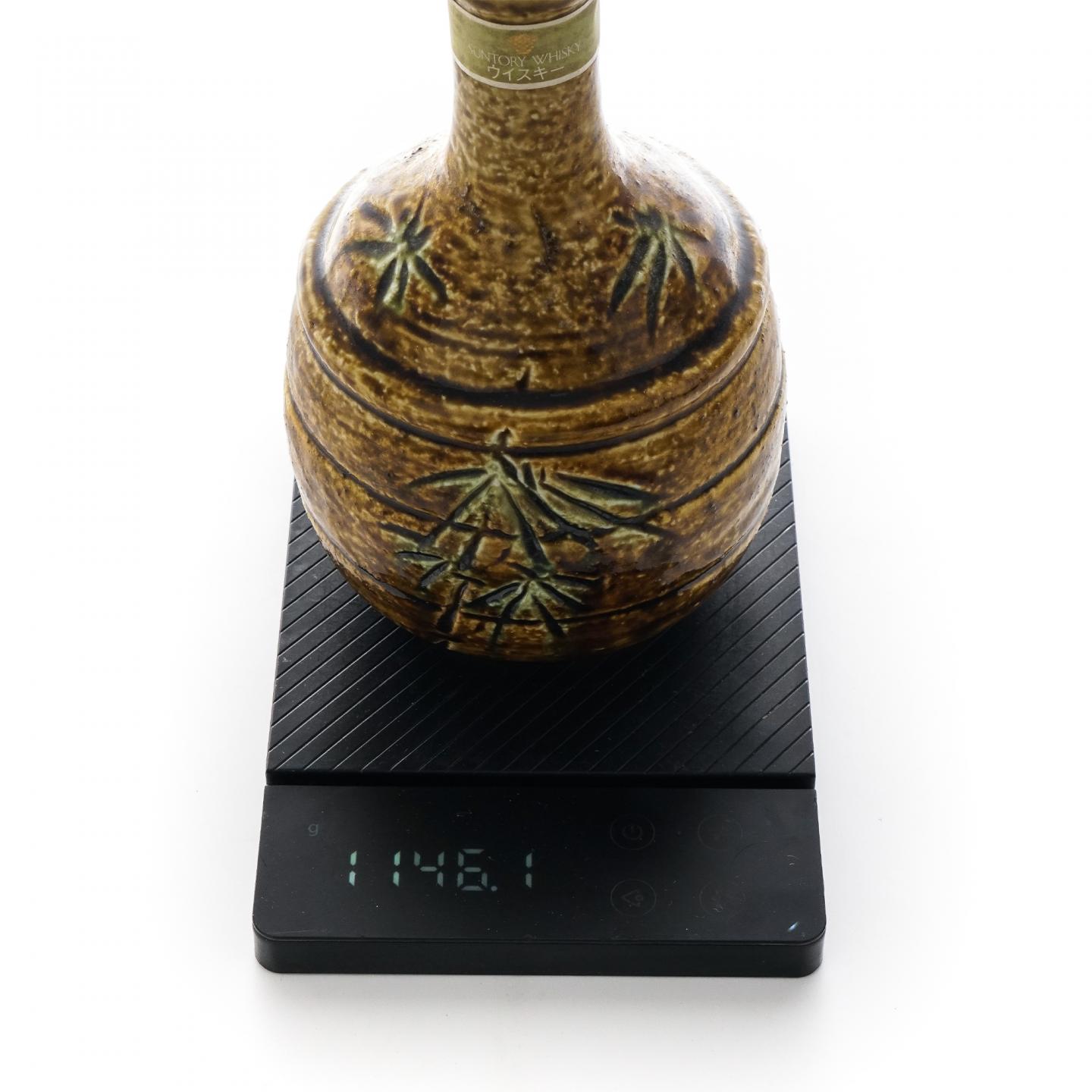 山崎 金花标 黄濑户竹文德利瓶 600ml