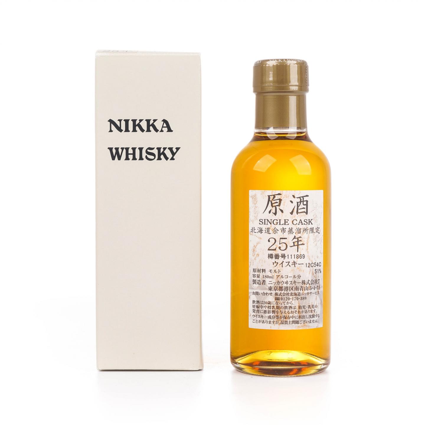 【中样】余市 25年 单桶原酒 樽番号111869 180ml
