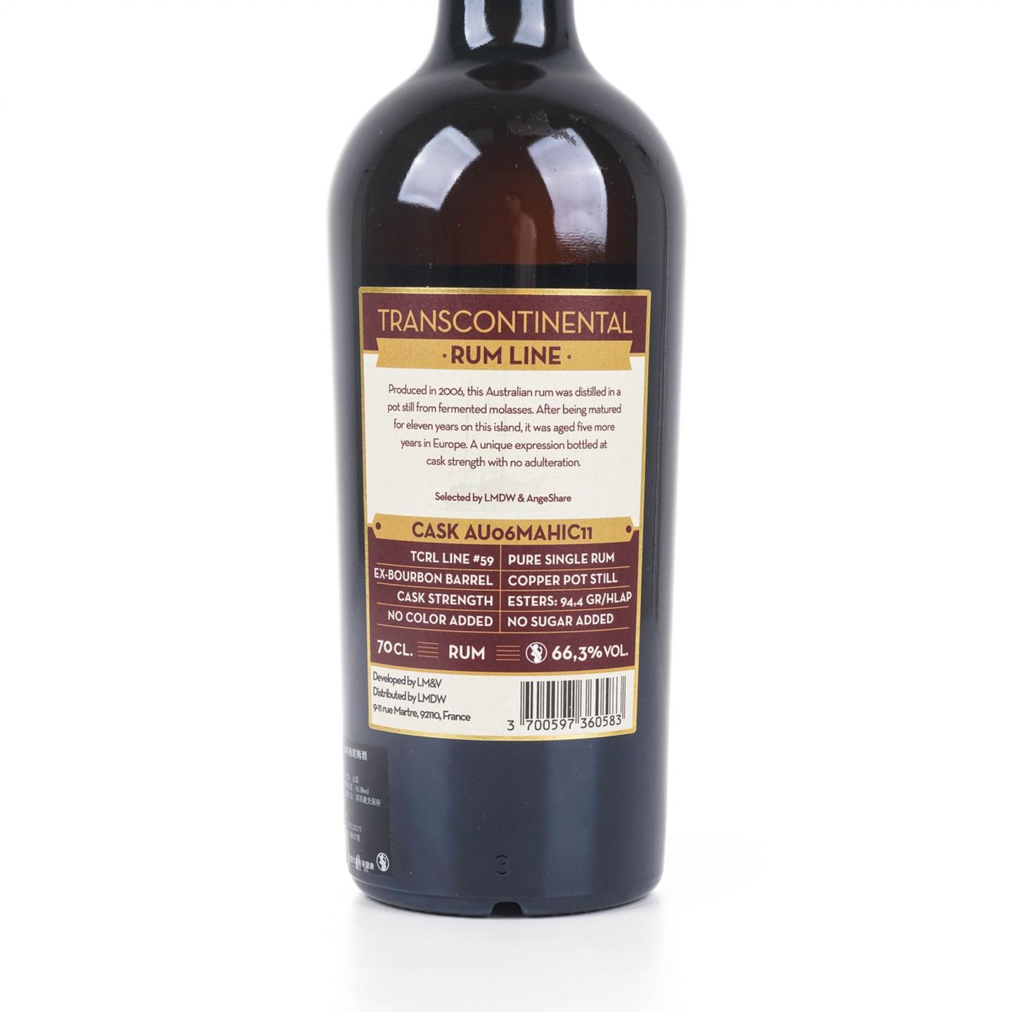 Transcontinental Rum Line 2006-2022 单桶朗姆 LMDW