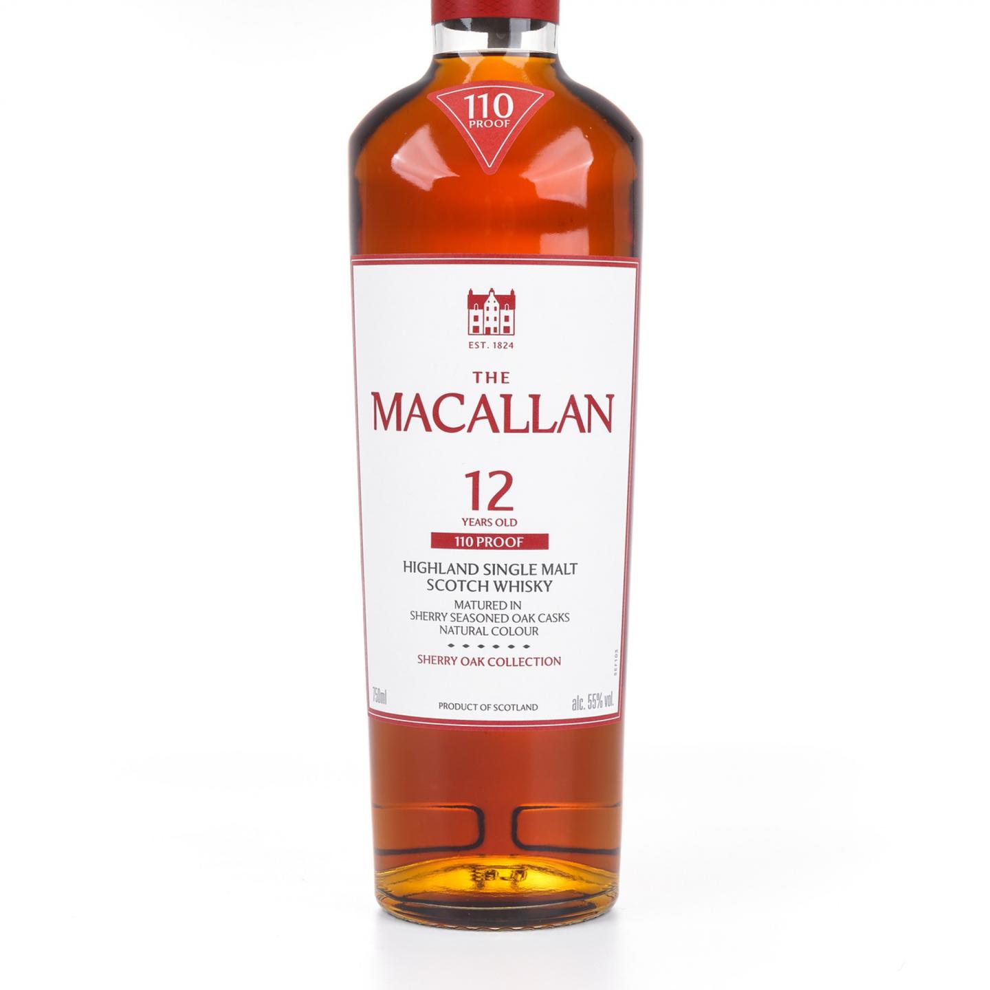 麦卡伦 12年 110 Proof 55%Vol. 750ml