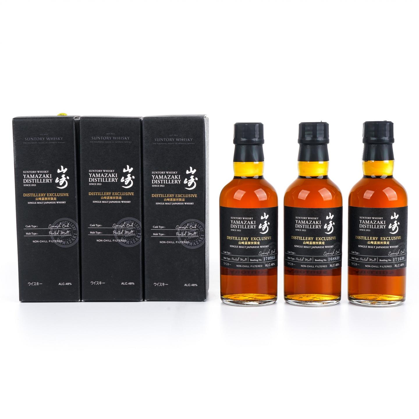 【中样】山崎蒸馏所限定 Peated Malt 180ml*3支组