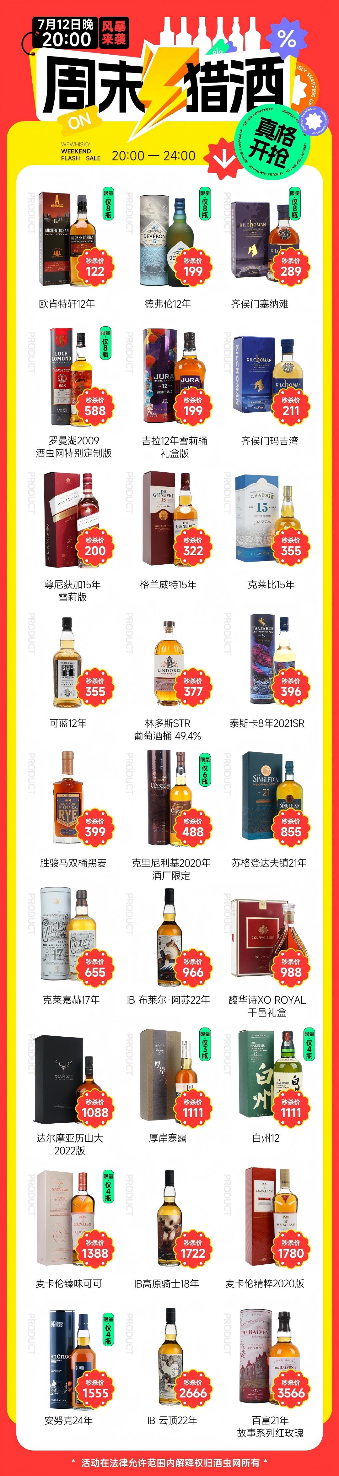手慢哭｜齐侯门塞纳滩捡漏价289【限8瓶】！德弗伦12年199抢！【酒虫网周末猎酒】7月12日20点开抢！