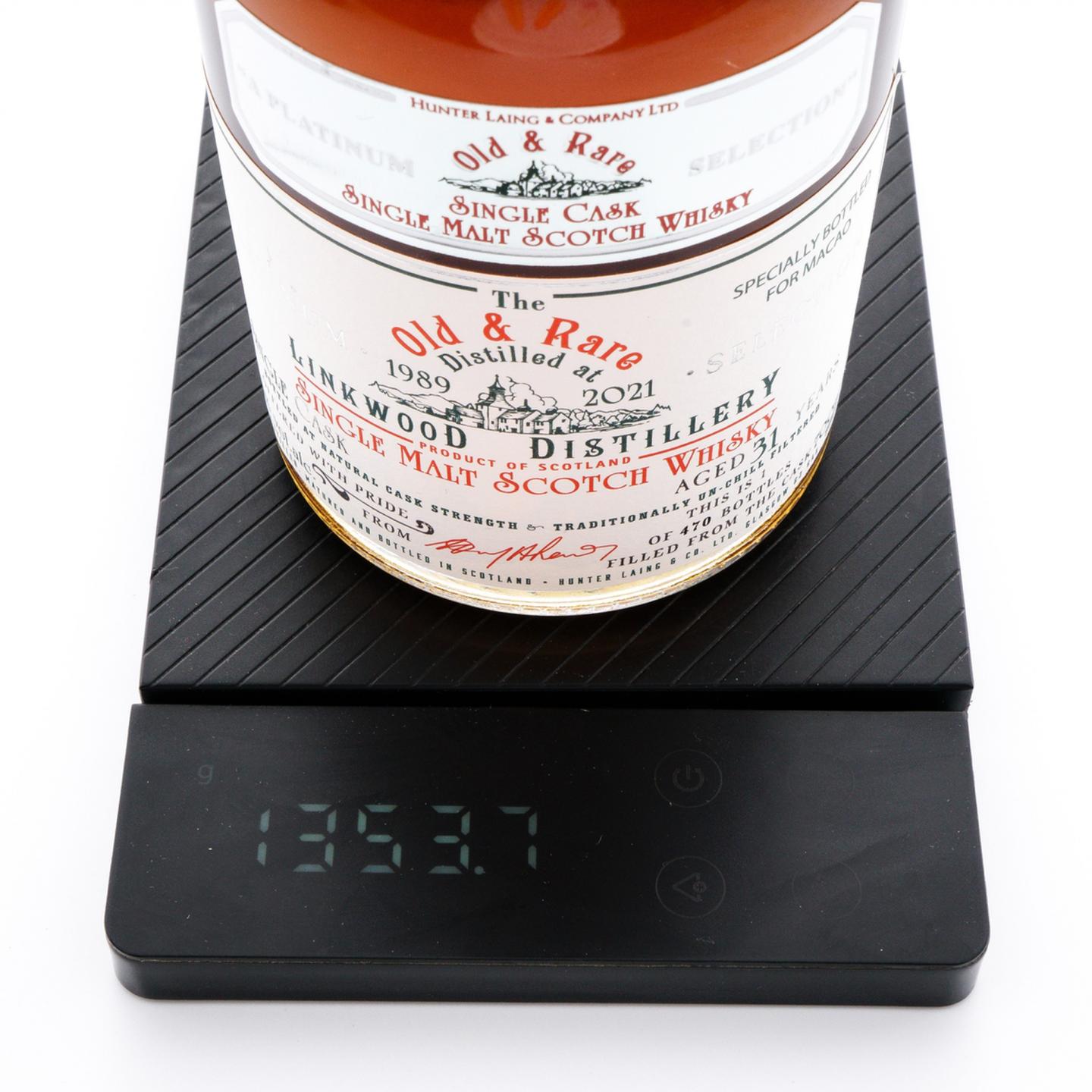 林可伍德 31年 1989-2021 单桶桶强 HL Old & Rare 50.1%Vol.