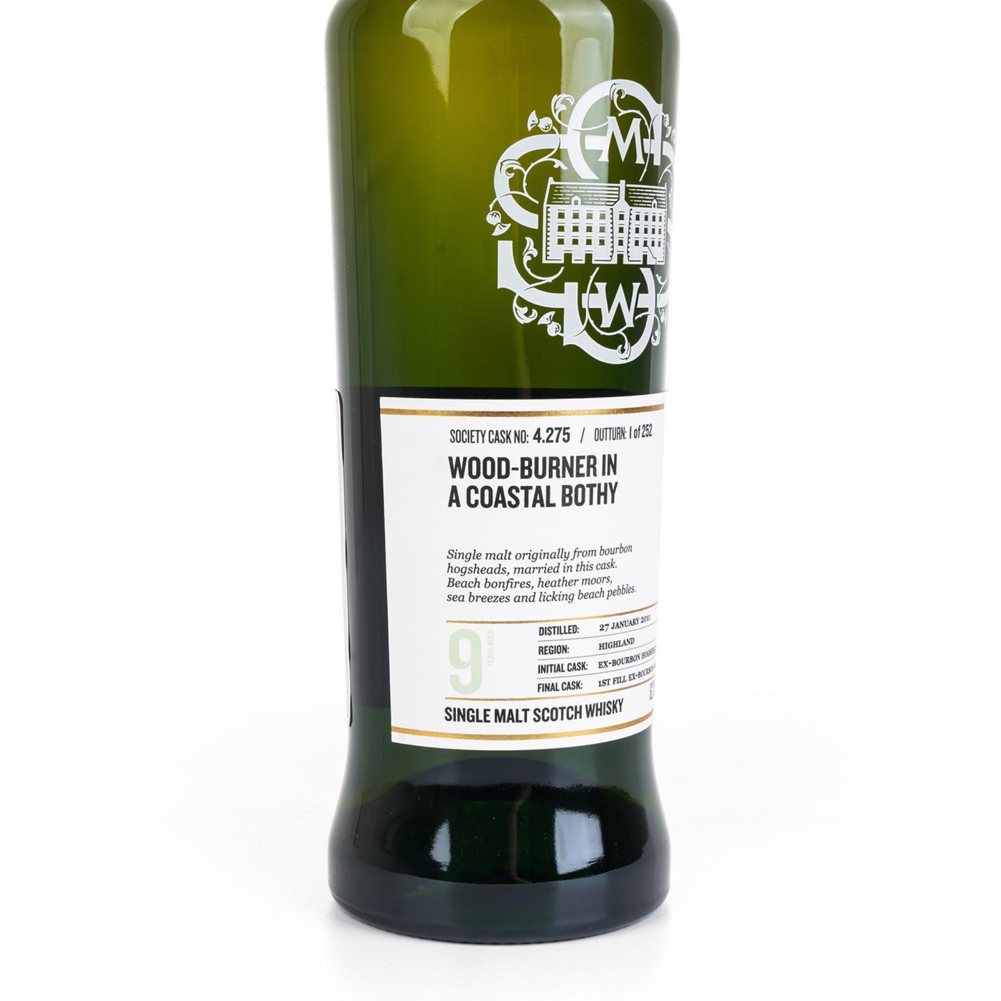 SMWS 4.275 高原骑士 9年 2011