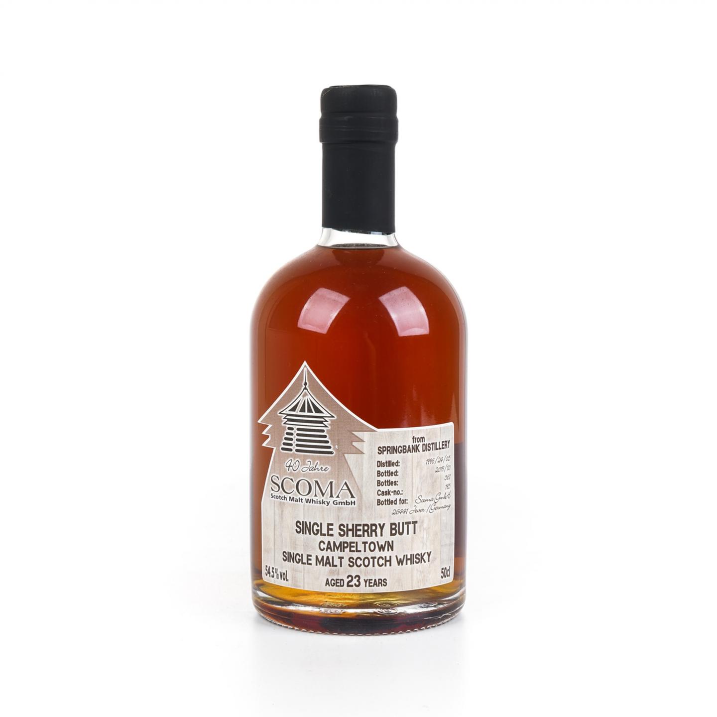 云顶 23年 1996-2019 SCOMA 雪莉单桶#195 500ml