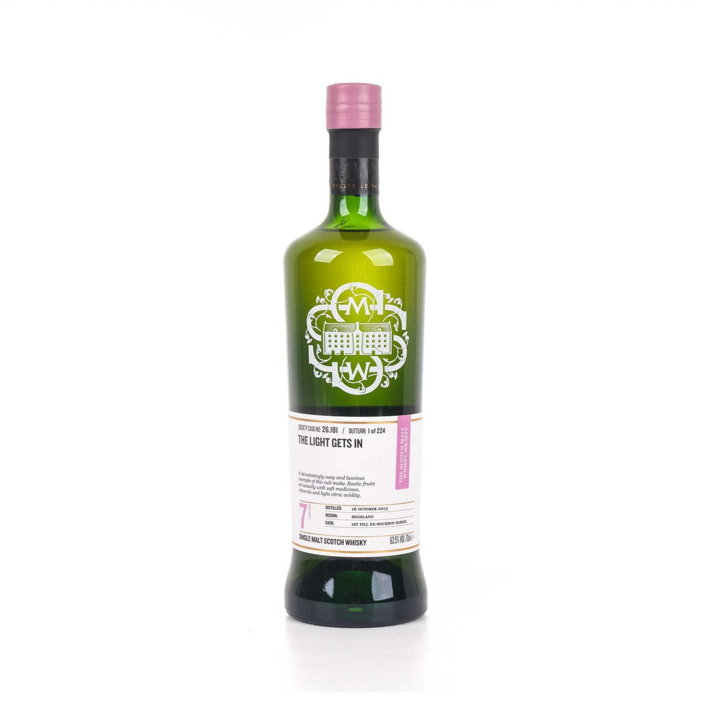 SMWS 26.181 克里尼利基 7年 2013 单桶