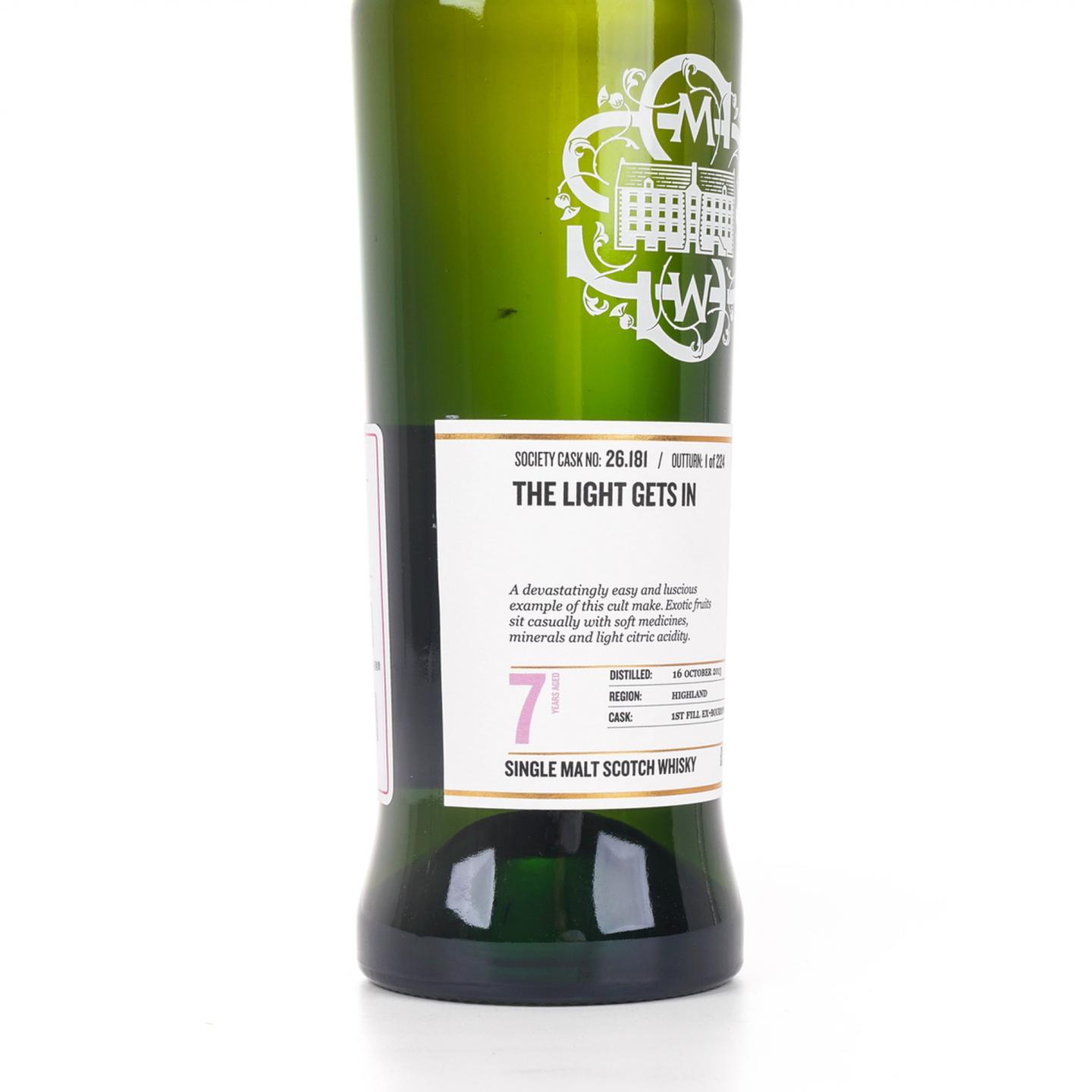 SMWS 26.181 克里尼利基 7年 2013 单桶
