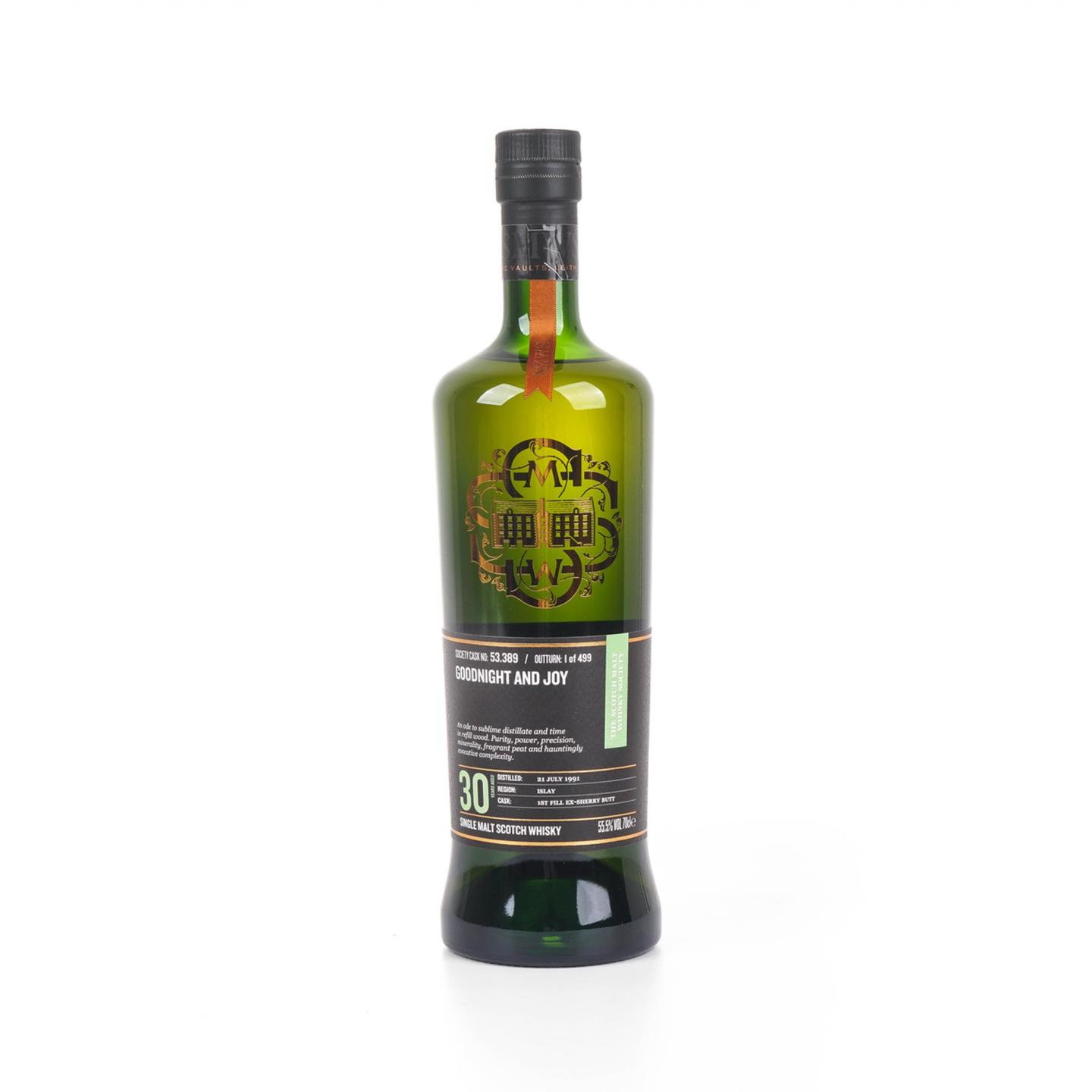 SMWS 53.389 卡尔里拉30年1991 初填雪莉桶_大拍-酒虫网