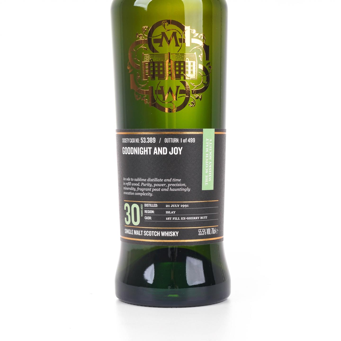 SMWS 53.389 卡尔里拉30年1991 初填雪莉桶_大拍-酒虫网