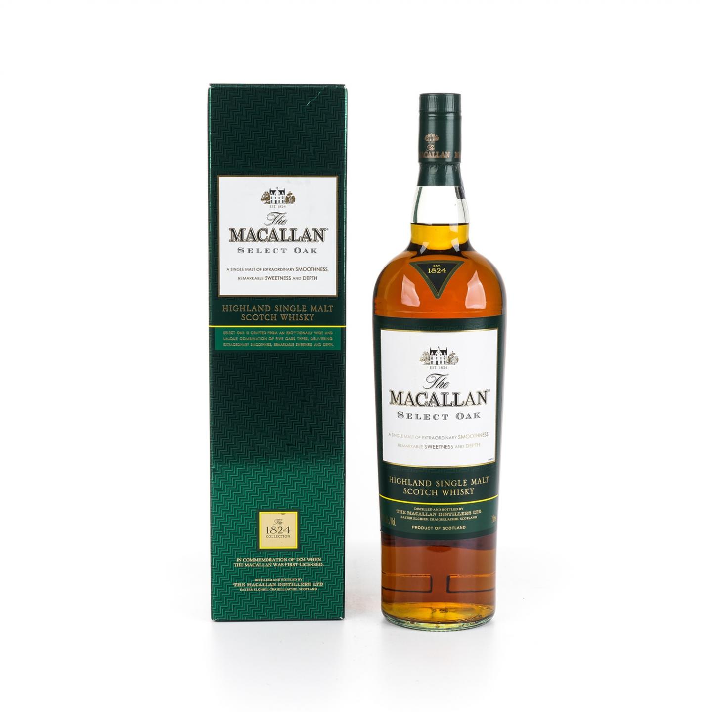 麦卡伦 1824 Select Oak 绿标 1000ml