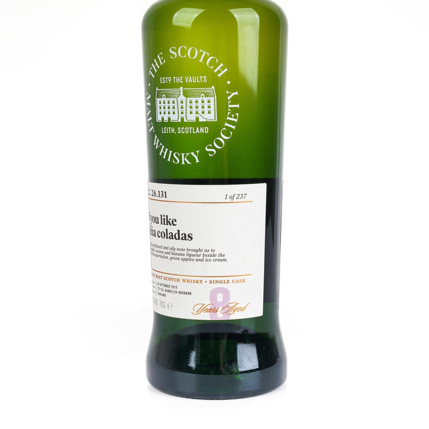 SMWS 26.131 克里尼利基 8年 2010 700ml
