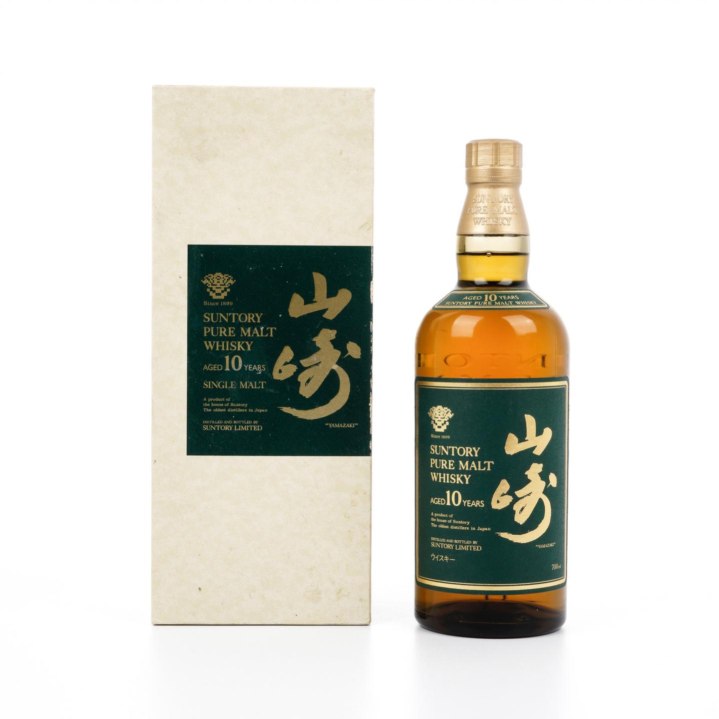 山崎 10年 金花标 Pure Malt 绿标