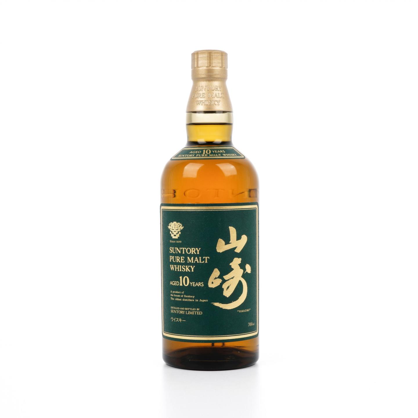 山崎 10年 金花标 Pure Malt 绿标