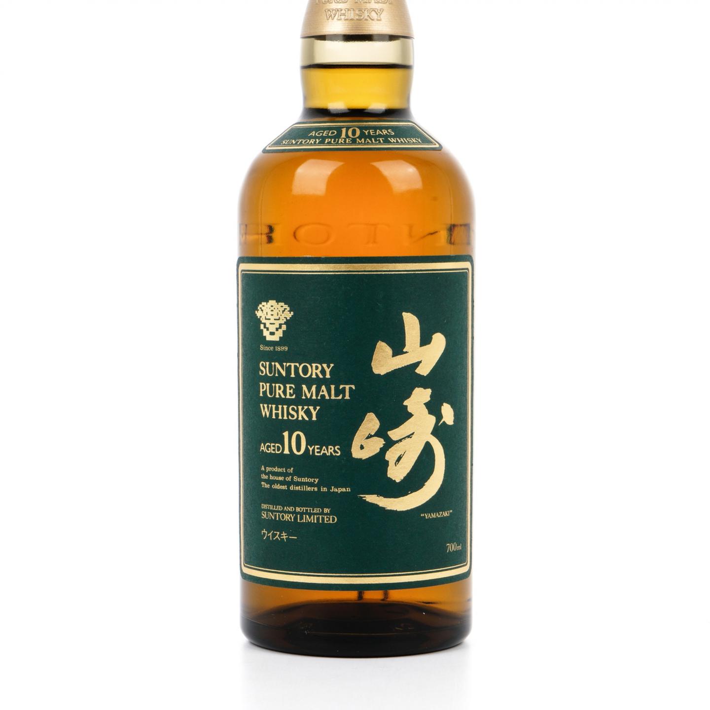 山崎 10年 金花标 Pure Malt 绿标