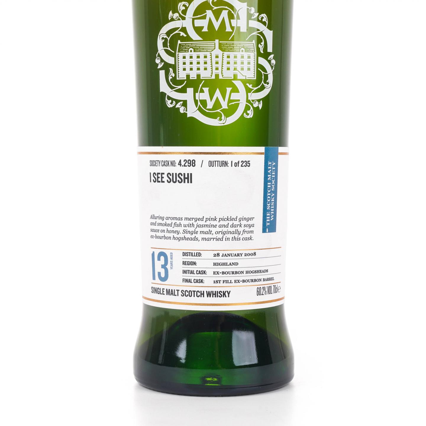 SMWS 4.298 高原骑士 13年 2008-2021