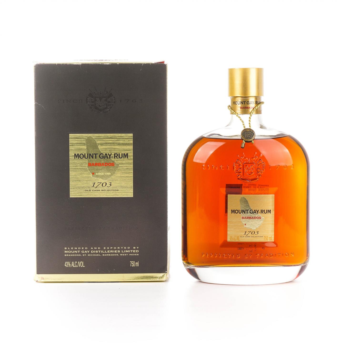Mount Gay Rum 凯珊朗姆酒 1703 巴巴多斯调和朗姆 750ml