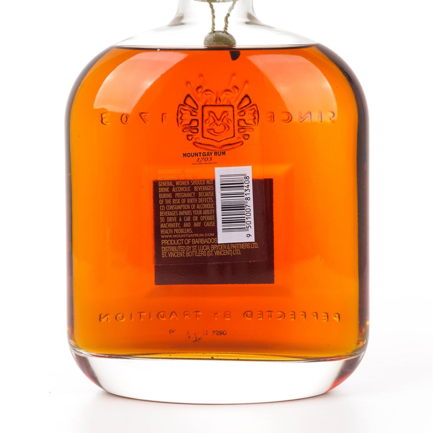 Mount Gay Rum 凯珊朗姆酒 1703 巴巴多斯调和朗姆 750ml
