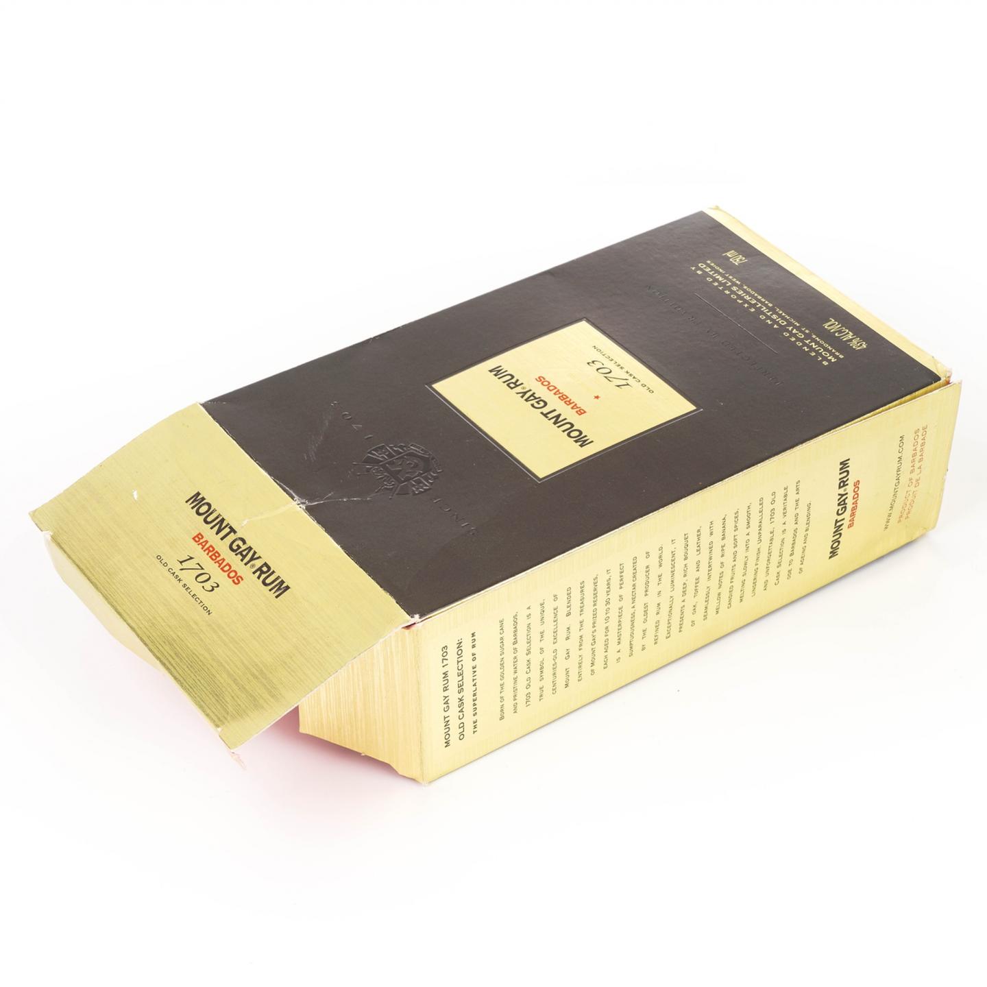 Mount Gay Rum 凯珊朗姆酒 1703 巴巴多斯调和朗姆 750ml