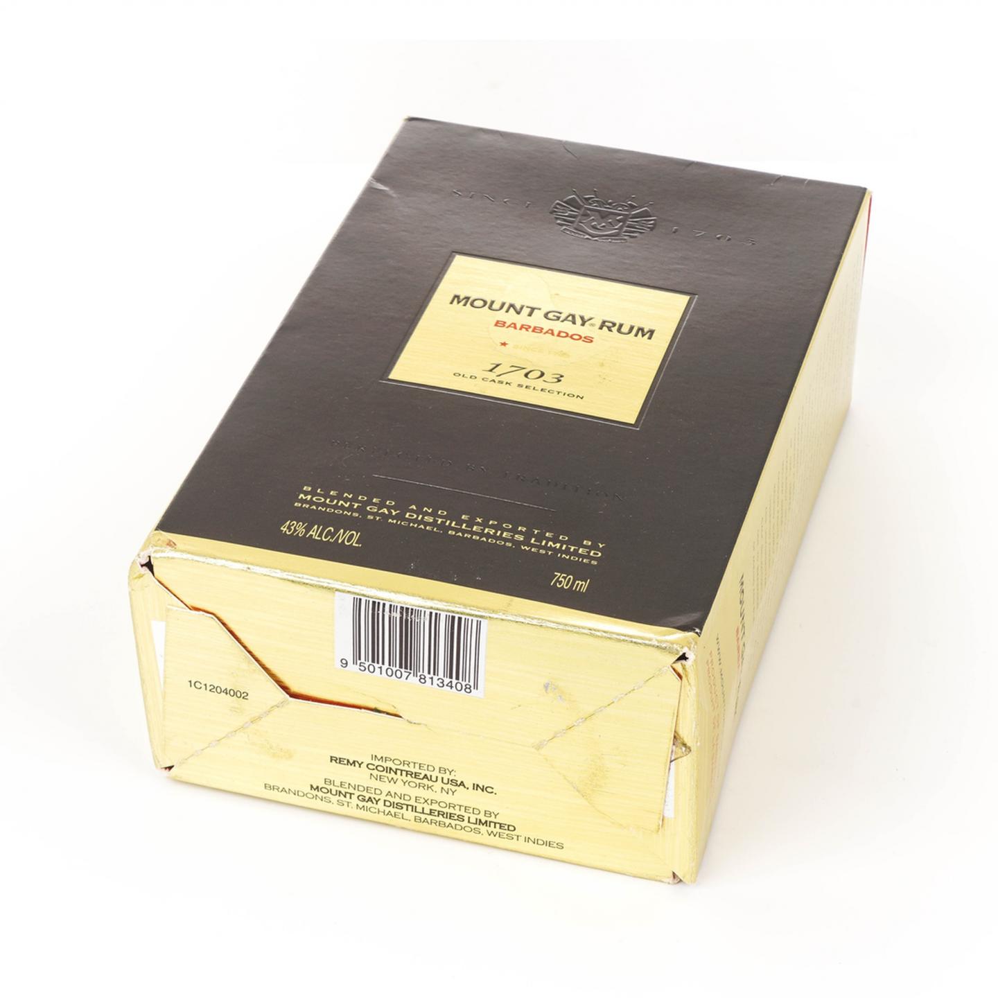 Mount Gay Rum 凯珊朗姆酒 1703 巴巴多斯调和朗姆 750ml