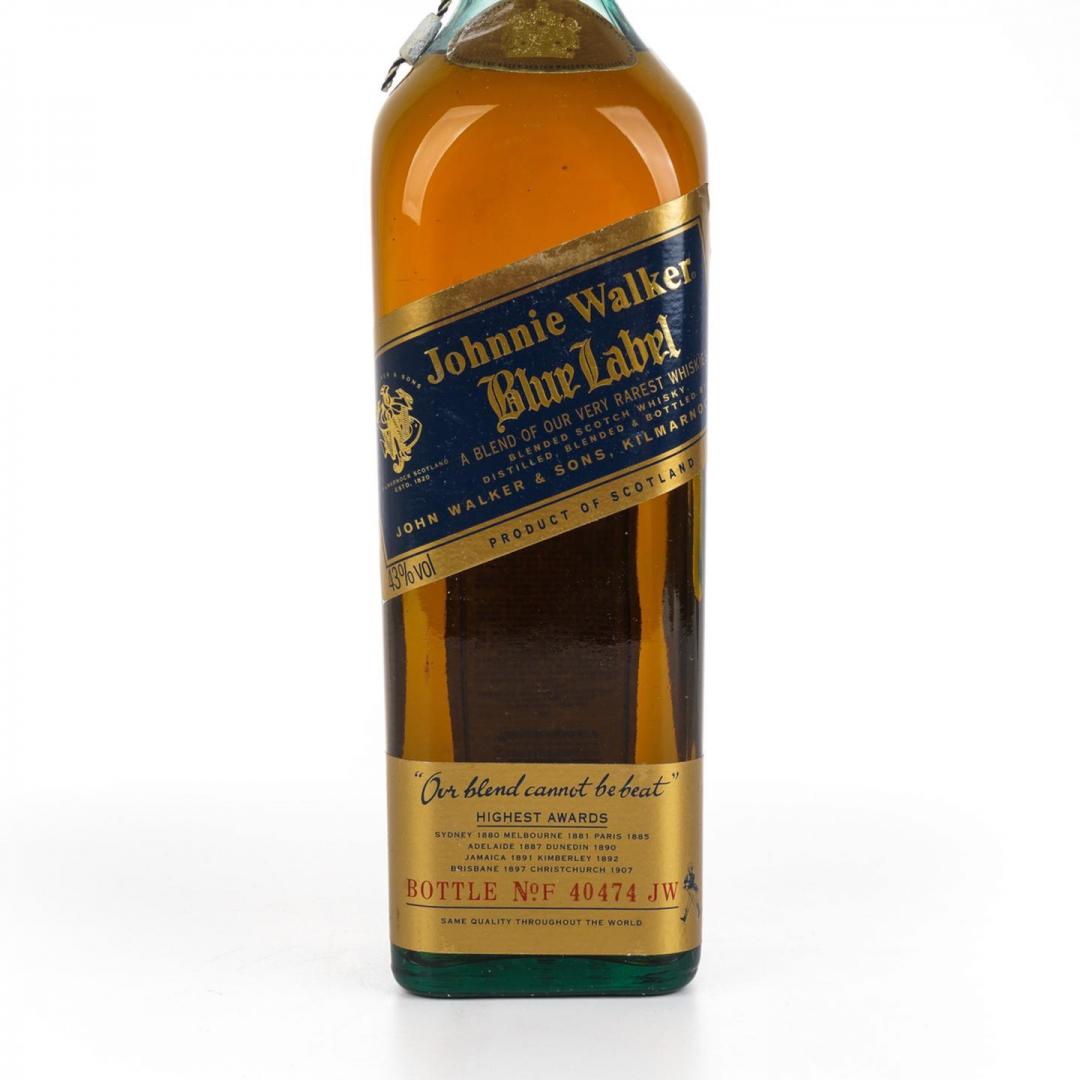 【古早旧版】90年代 尊尼获加 蓝牌调和威士忌 43% 750ml