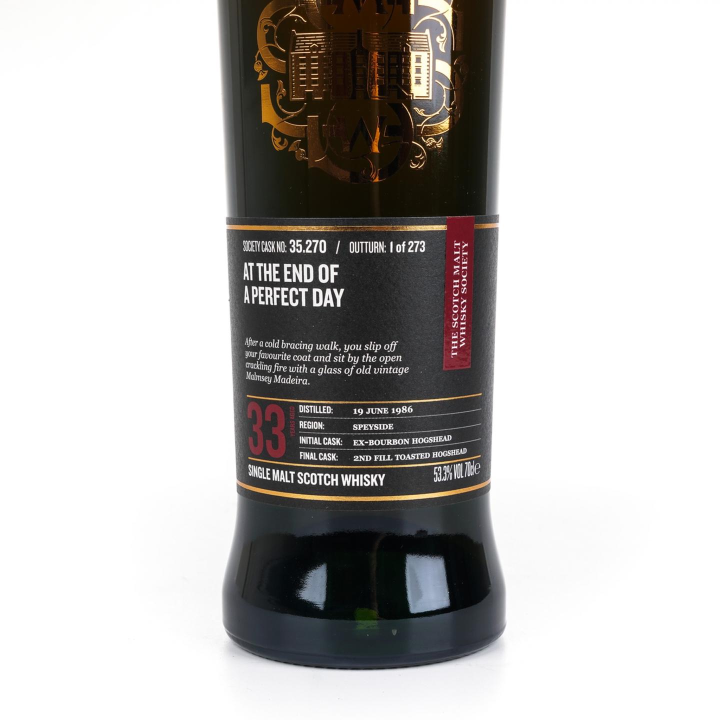 SMWS 35.270 格兰莫雷 33年 1986
