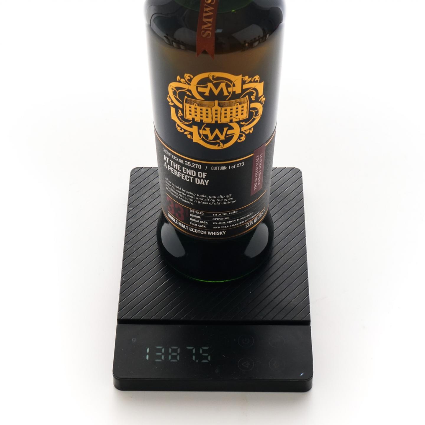 SMWS 35.270 格兰莫雷 33年 1986