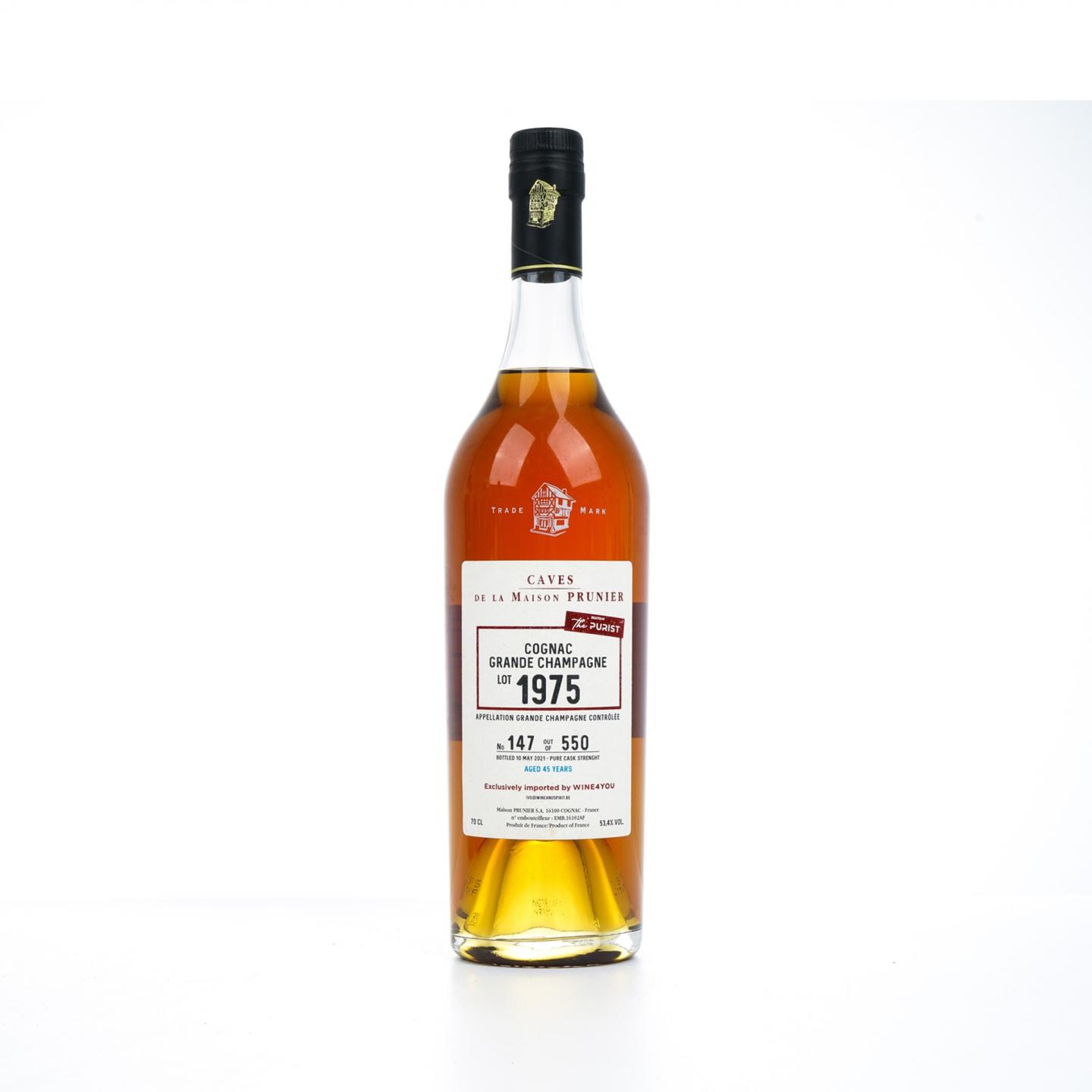 Prunier 普诺尼 45年 1975-2021 大香槟区 干邑 Wine4you