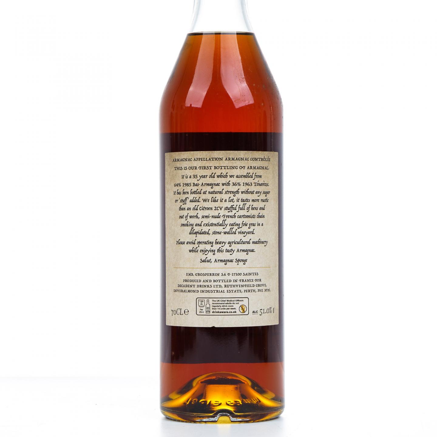 雅文邑海绵 35年 2021 Armagnac Sponge Edition no.1