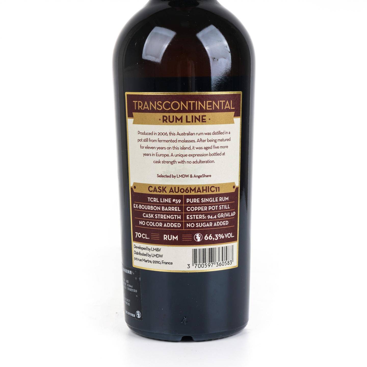 Transcontinental Rum Line 2006-2022 单桶朗姆 LMDW