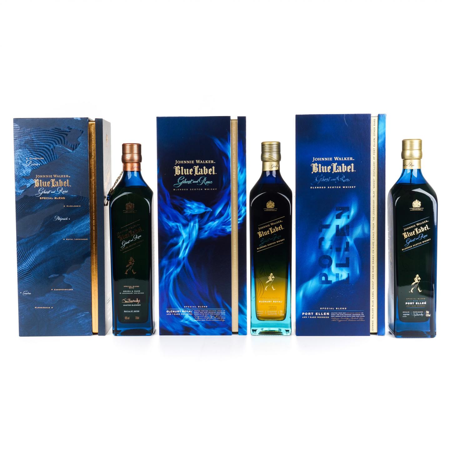 尊尼获加 蓝牌 消逝的酒厂系列 750ml*3