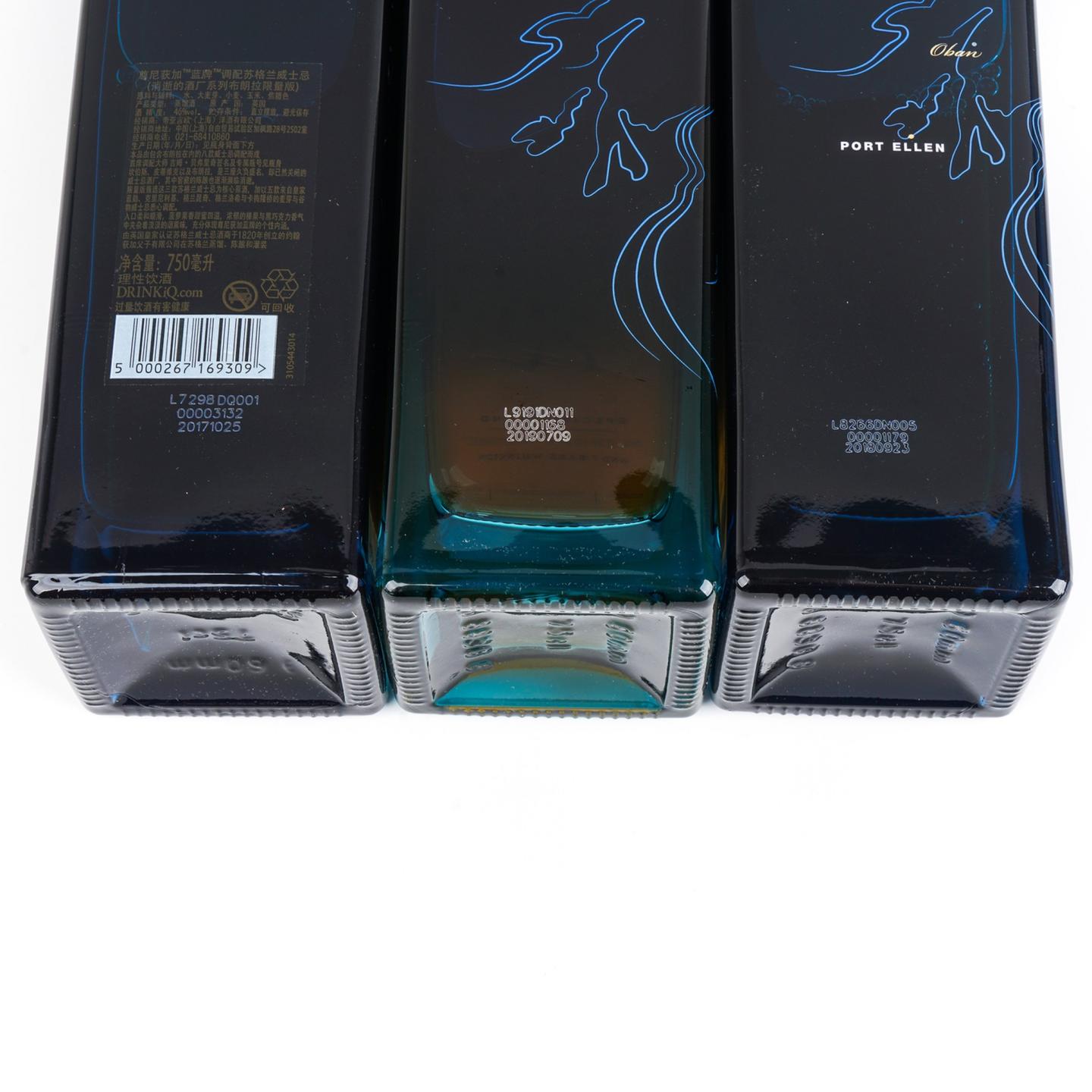 尊尼获加 蓝牌 消逝的酒厂系列 750ml*3