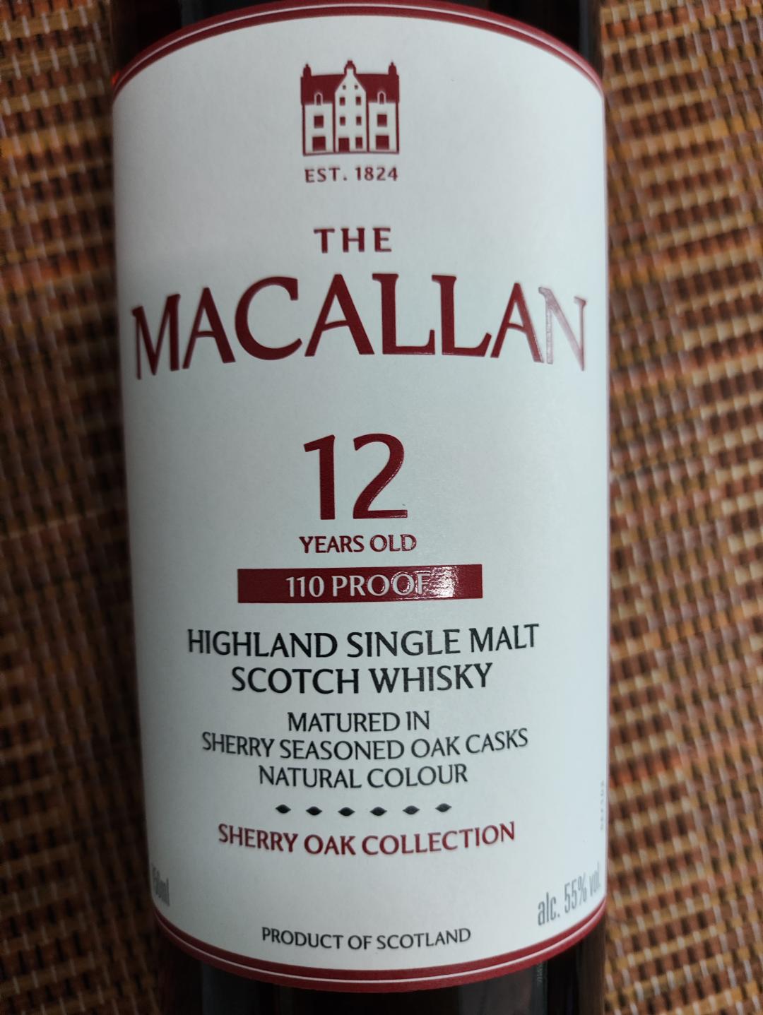 MACALLAN麦卡伦12年110 Proof 雪莉桶强