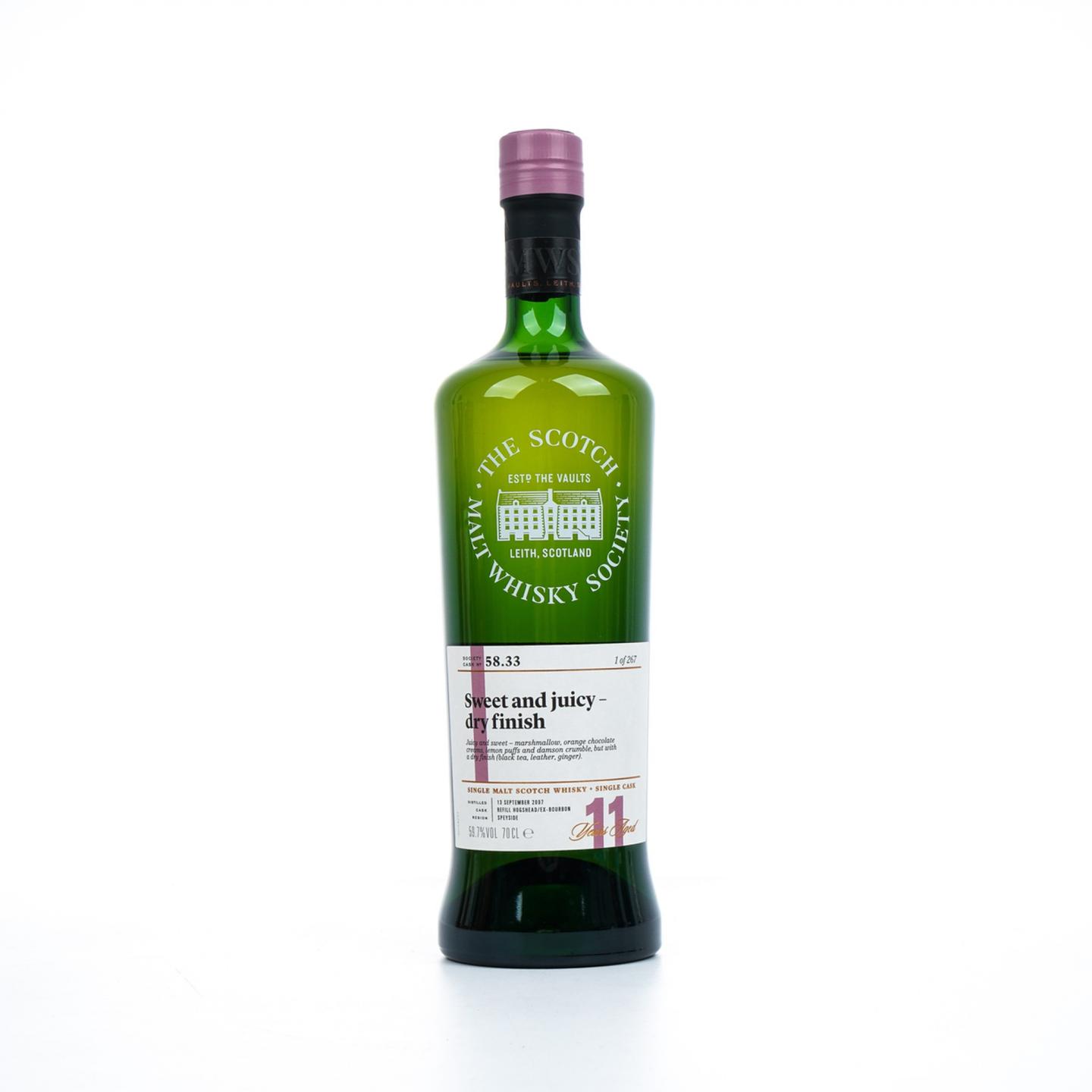 SMWS 58.33 斯特拉塞斯拉 11年 2007