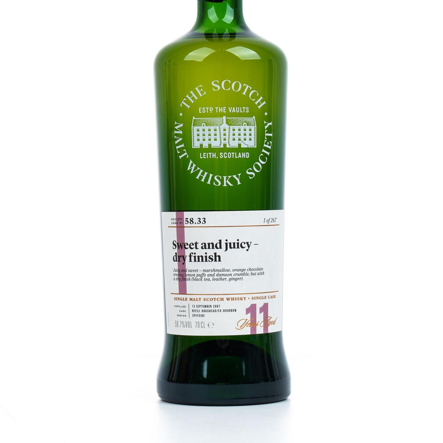 SMWS 58.33 斯特拉塞斯拉 11年 2007