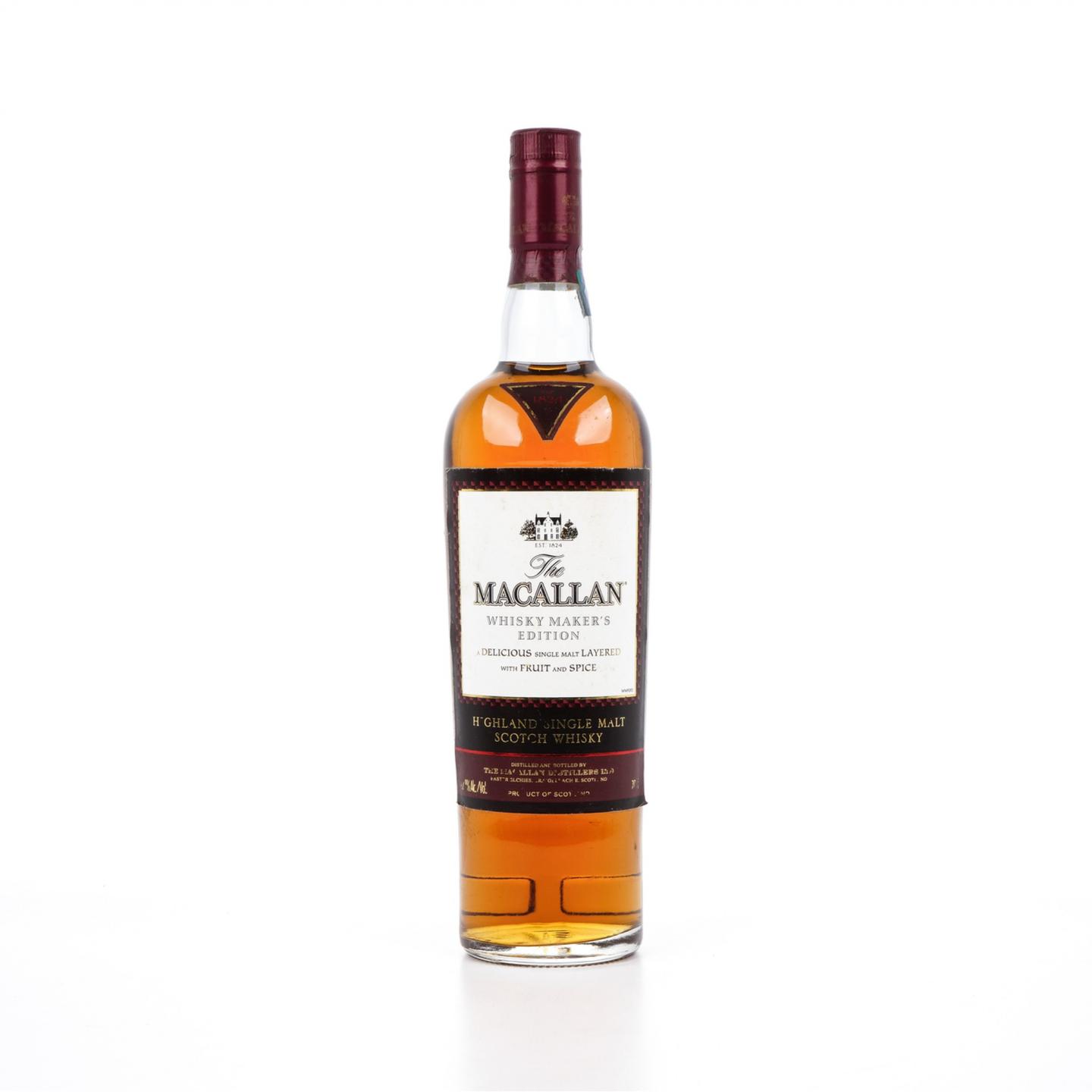 麦卡伦 1824系列 Whisky Maker's Edition 方盒