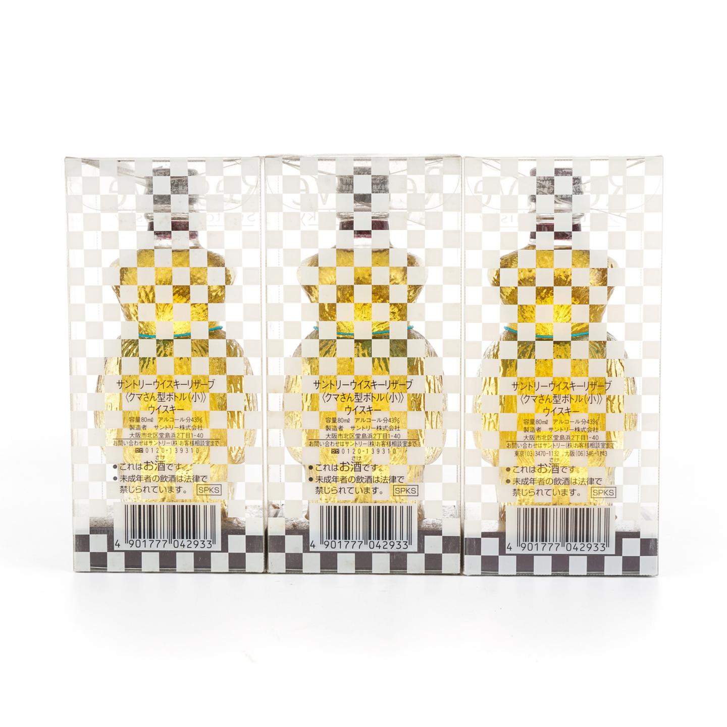 【酒版】三得利 熊造型 调和威士忌 3*80ml